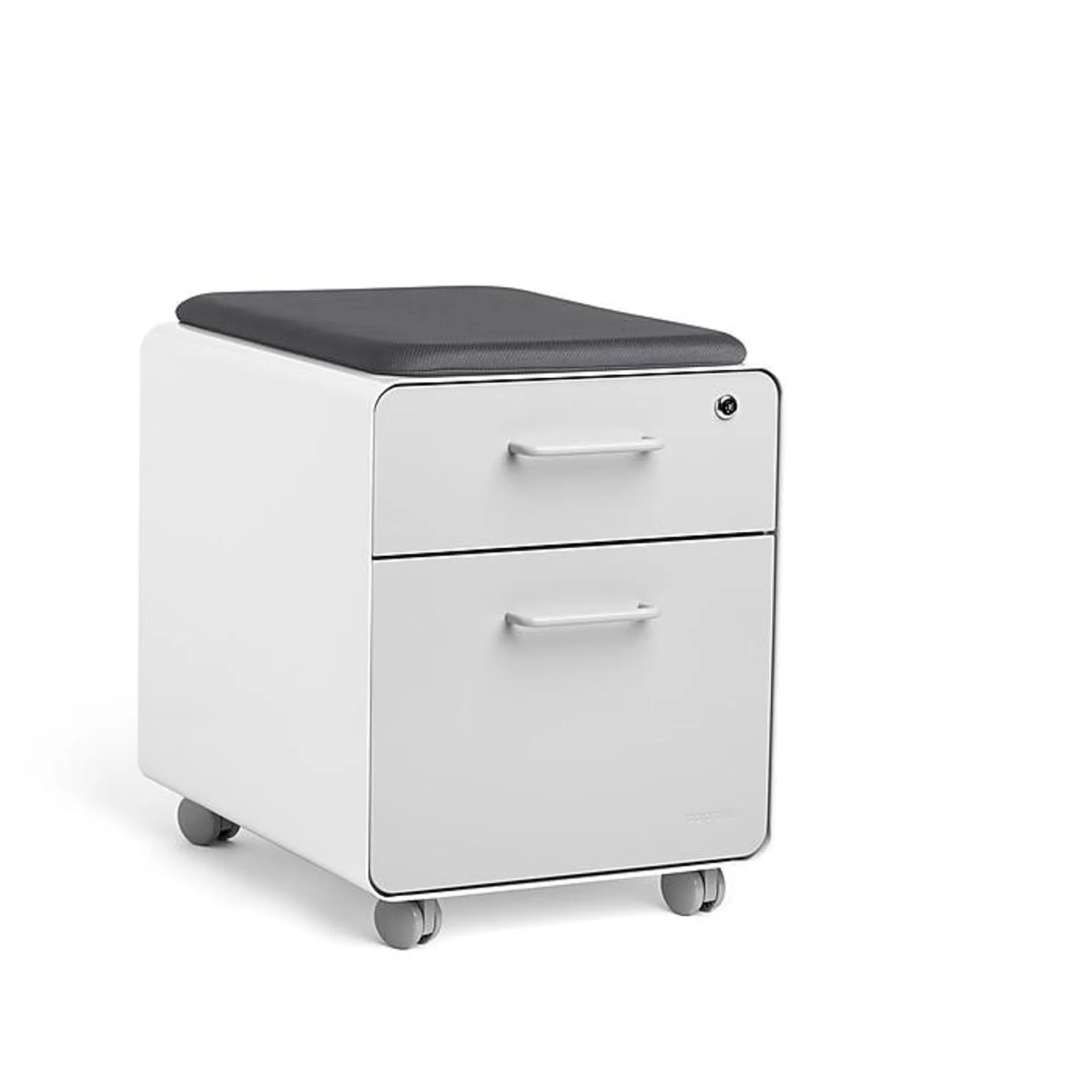 Poppin Stow 2-Drawer Mobile Vertical File Cabinet,