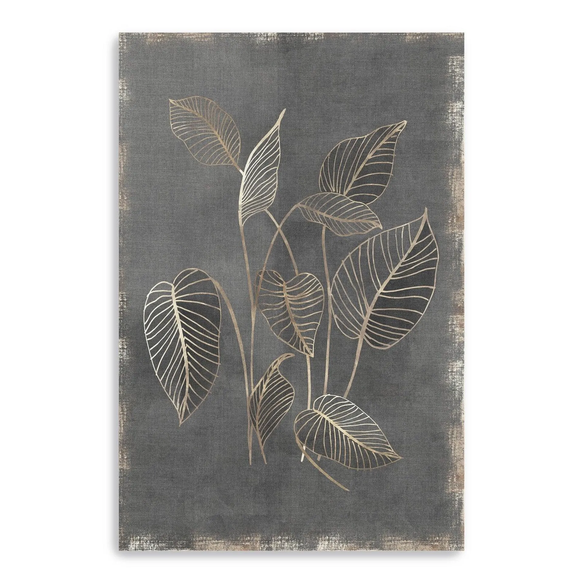 Gilded Botanical Iii Canvas Giclee Wall Art