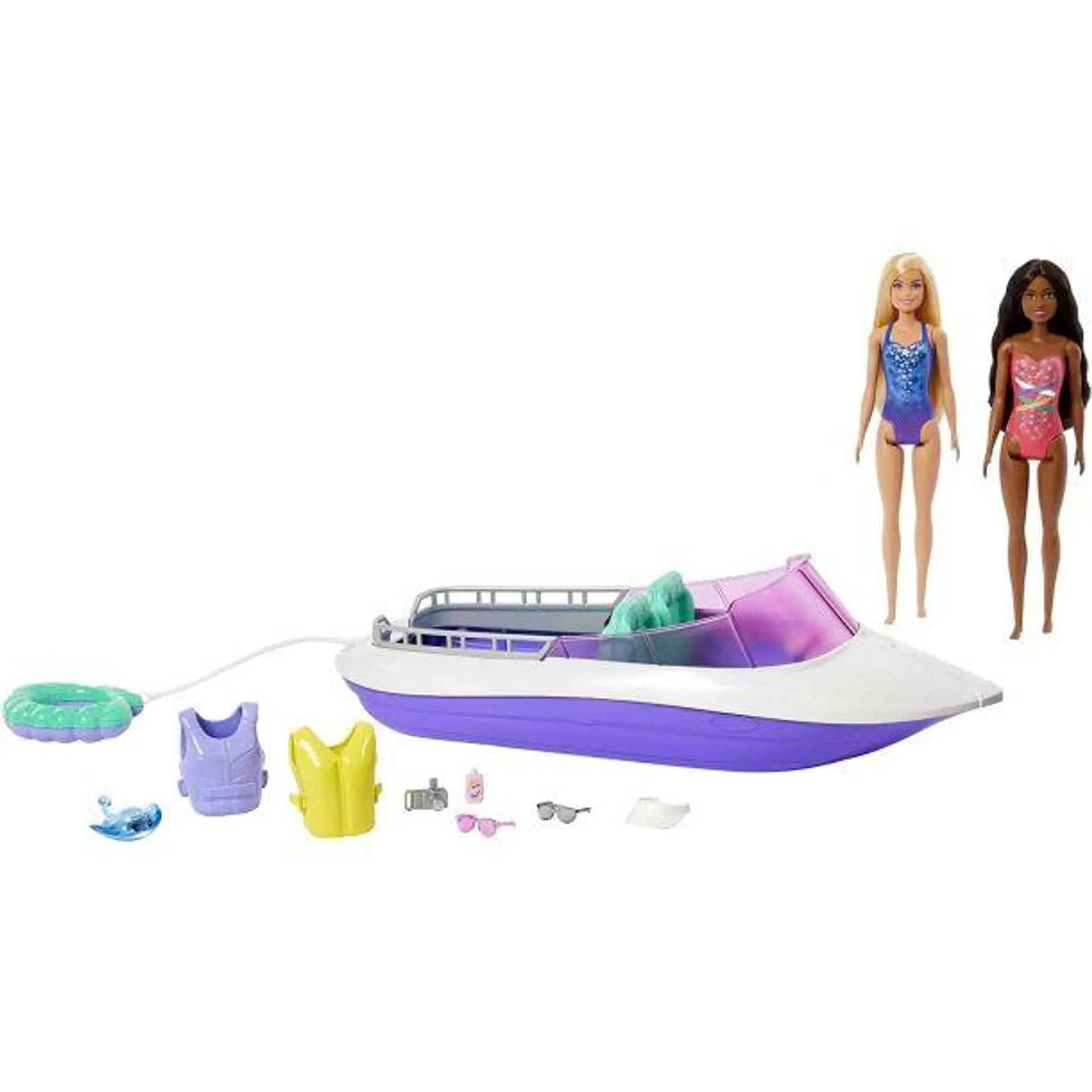 Barbie Mermaid Power Playset with 2 Dolls and 18-inch Floating Boat