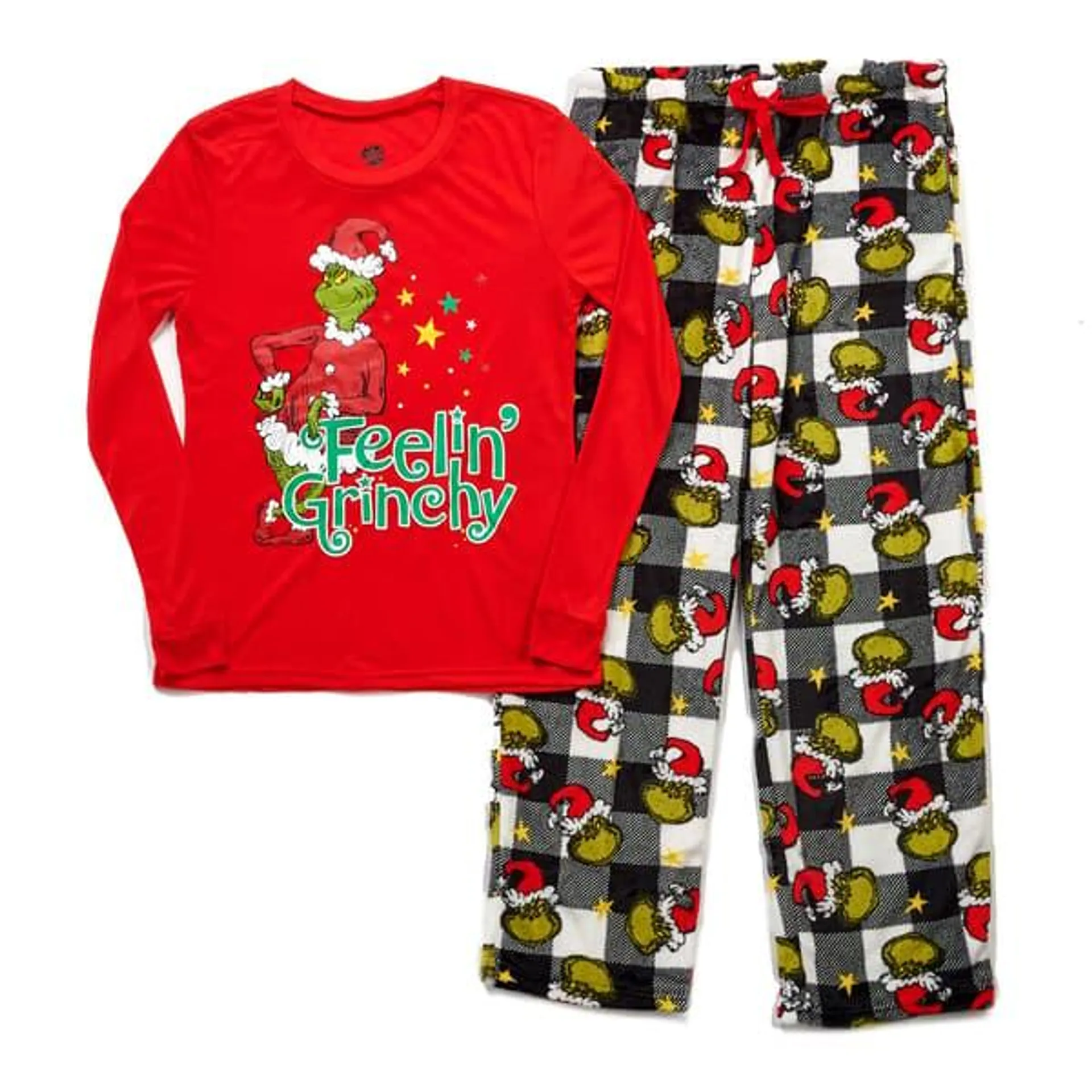 Womens MJC Feelin’ Grinchy Long Sleeve Pajama Set