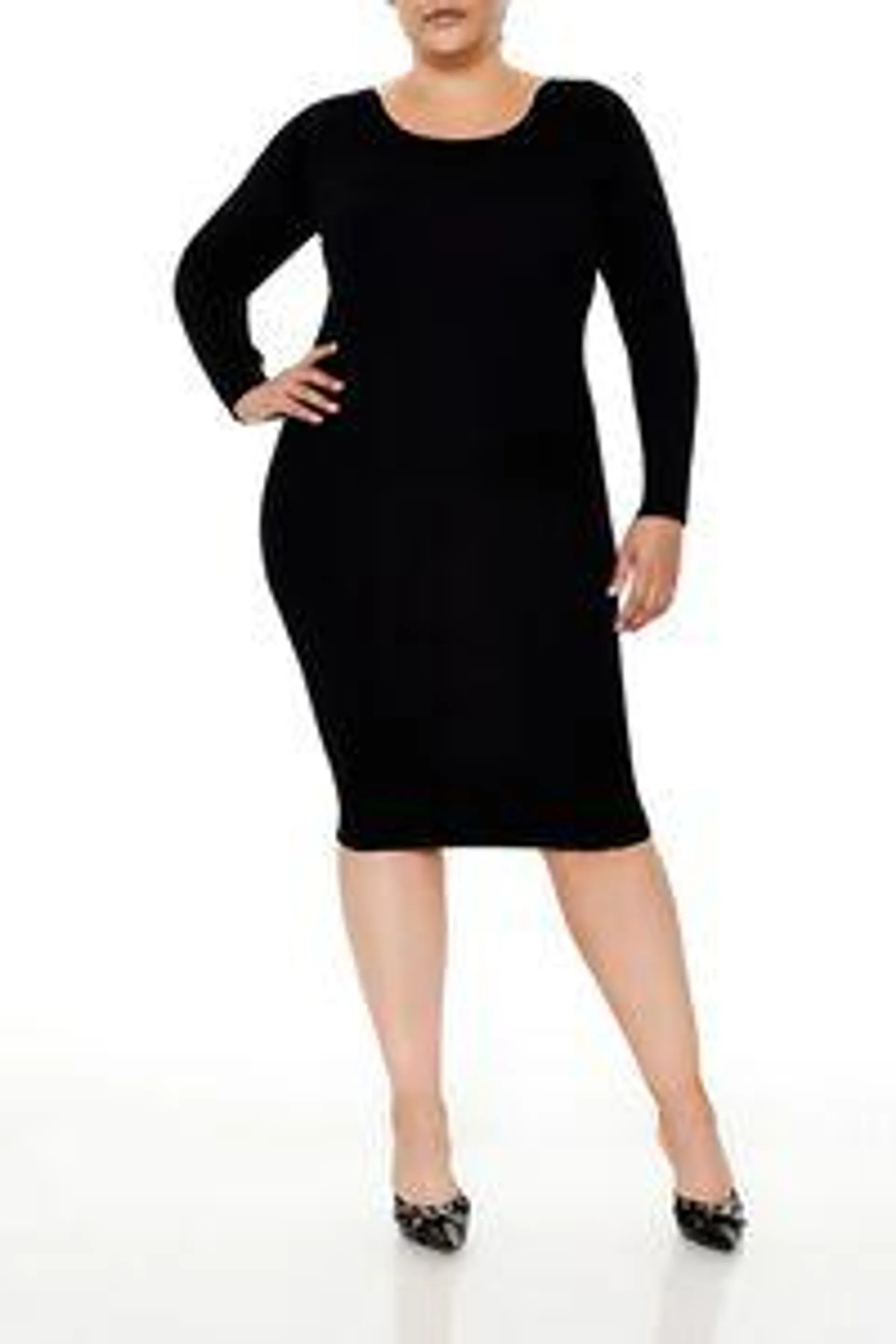 Plus Size Midi Sweater Dress