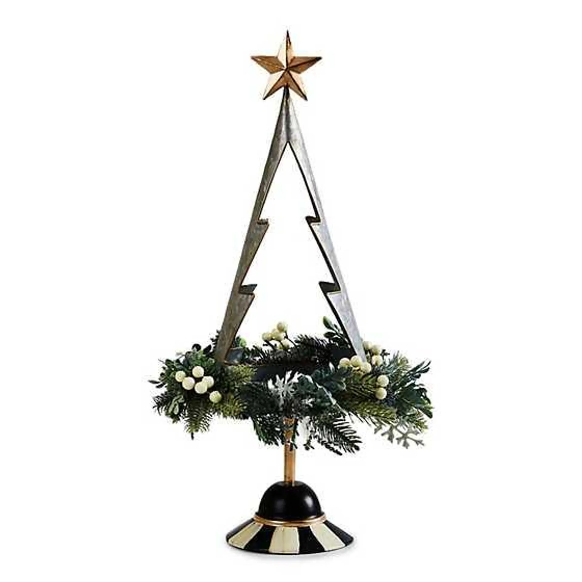 Farmhouse Holiday Galvanized Tabletop Tree