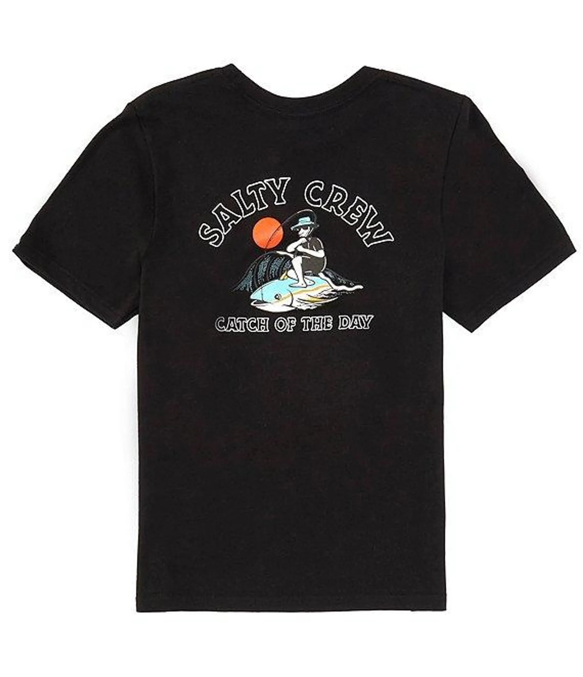 Big Boys 8-20 Short Sleeve Catch Of The Day Graphic T-Shirt