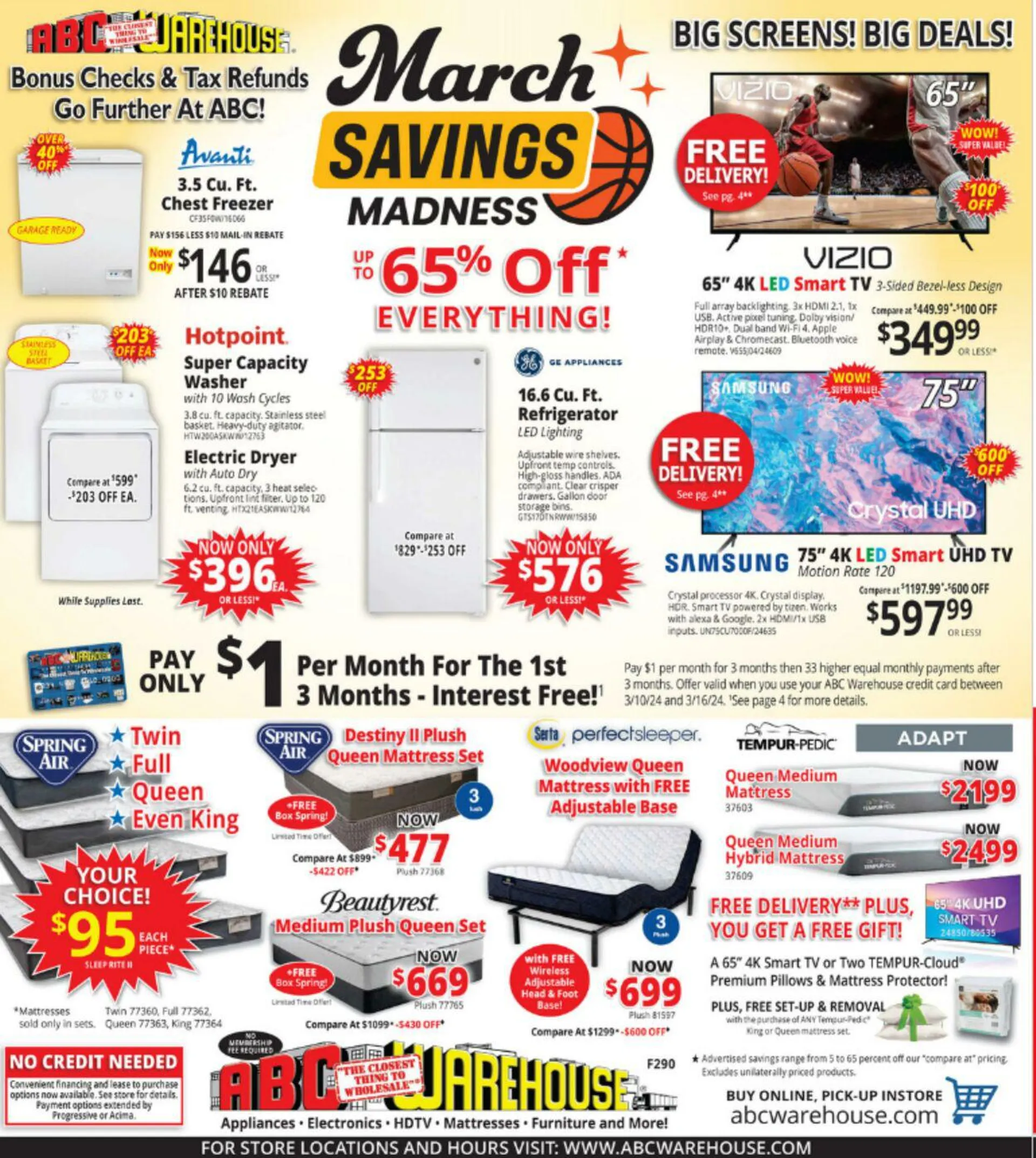 Weekly ad ABC Warehouse Current weekly ad from March 11 to March 25 2024 - Page 1