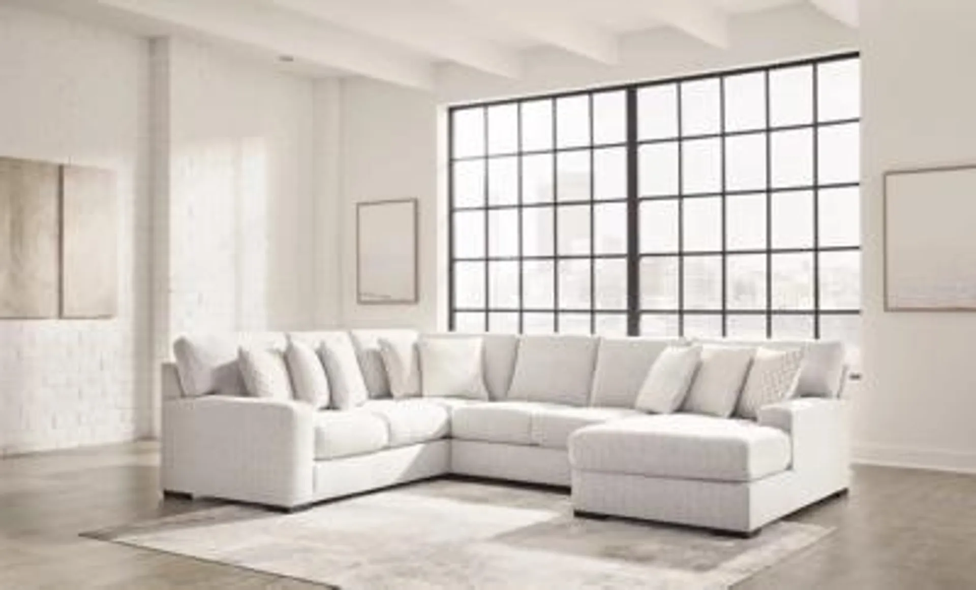 Larce 4-Piece Performance Fabric Sectional with Chaise