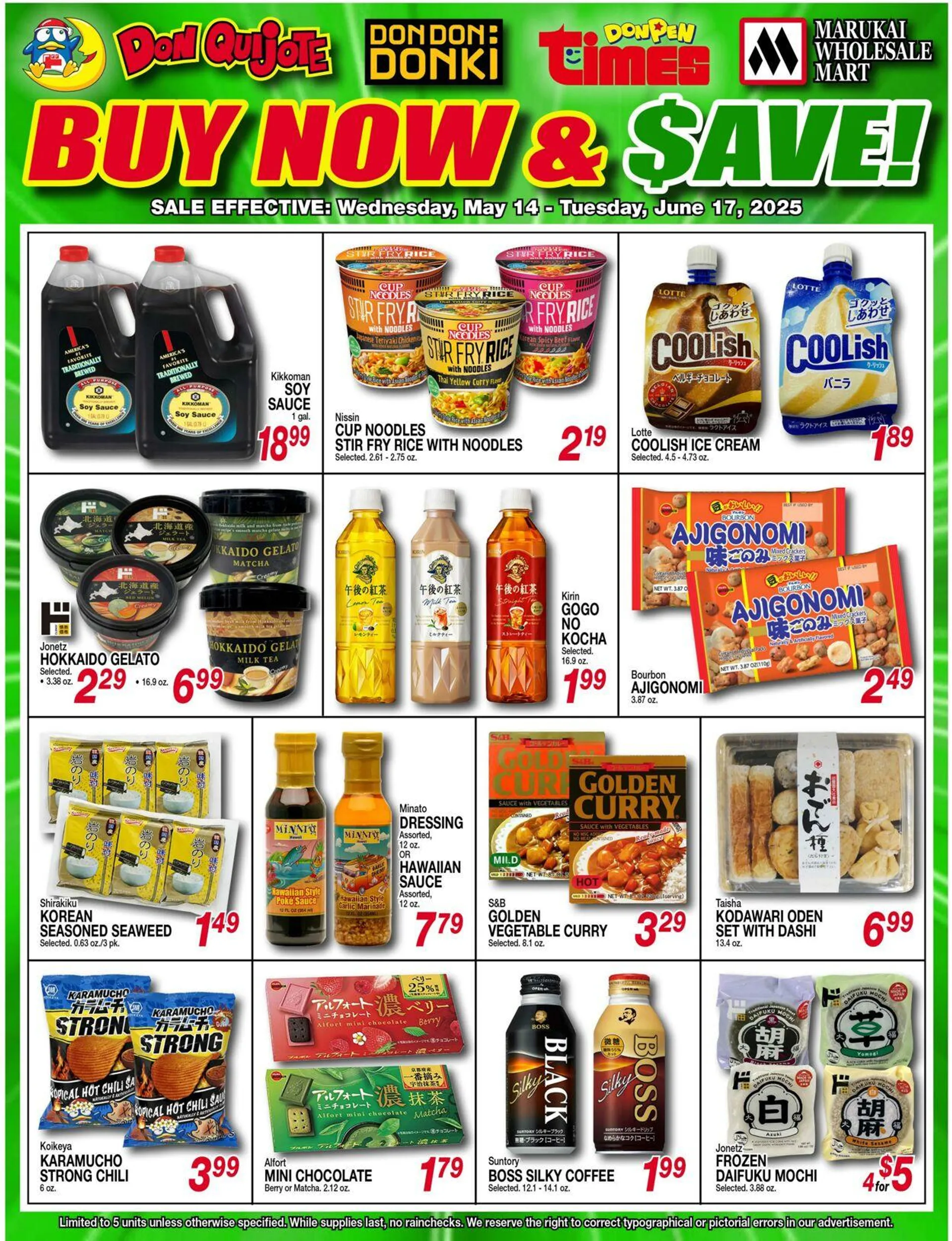 Weekly ad Don Quijote Hawaii from May 14 to June 17 2025 - Page 1