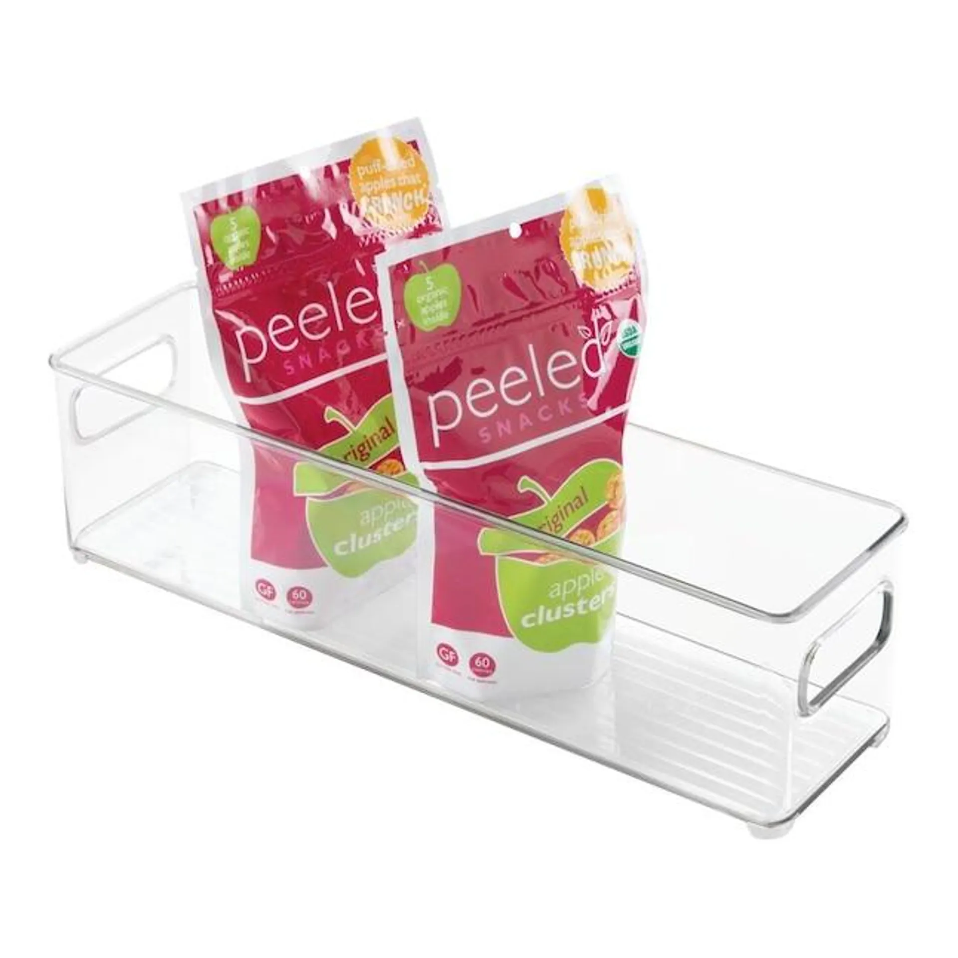 iDesign ( 4-in W x 4-in H x 14.4-in D ) Clear Plastic Bin