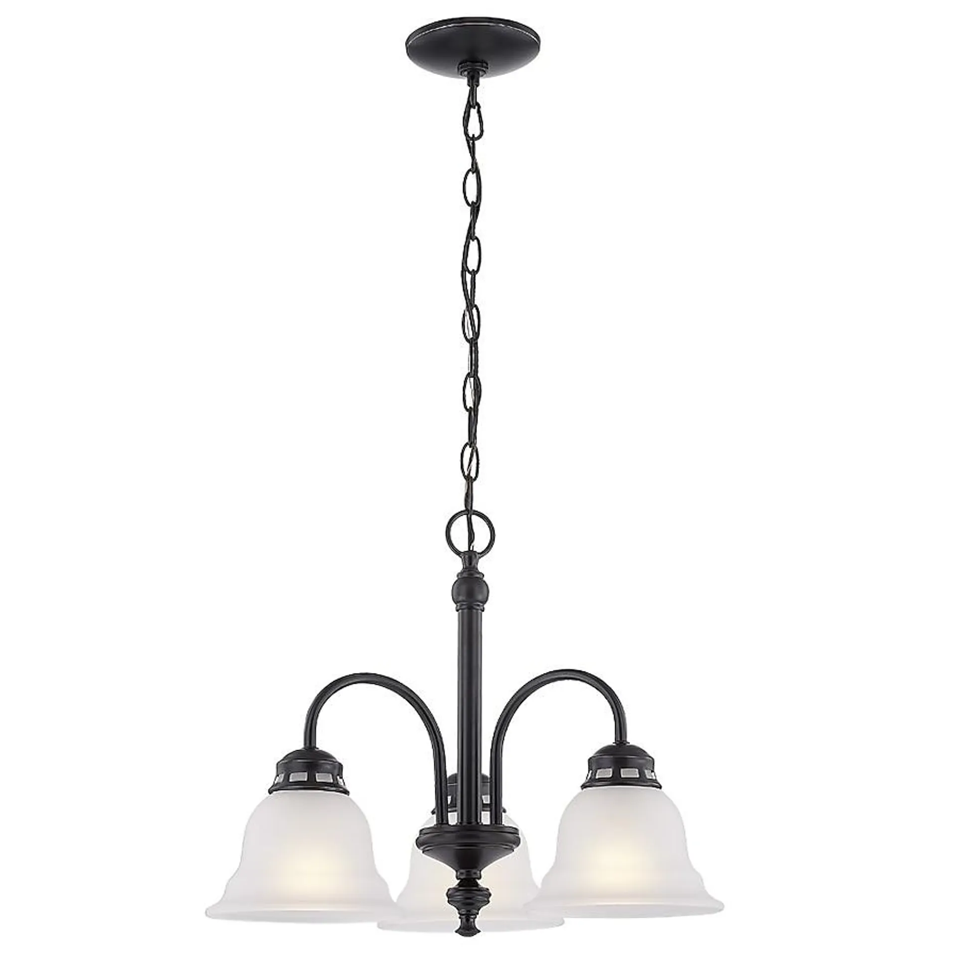 Project Source Fallsbrook 3-Light Oil-Rubbed Bronze Traditional Led Chandelier