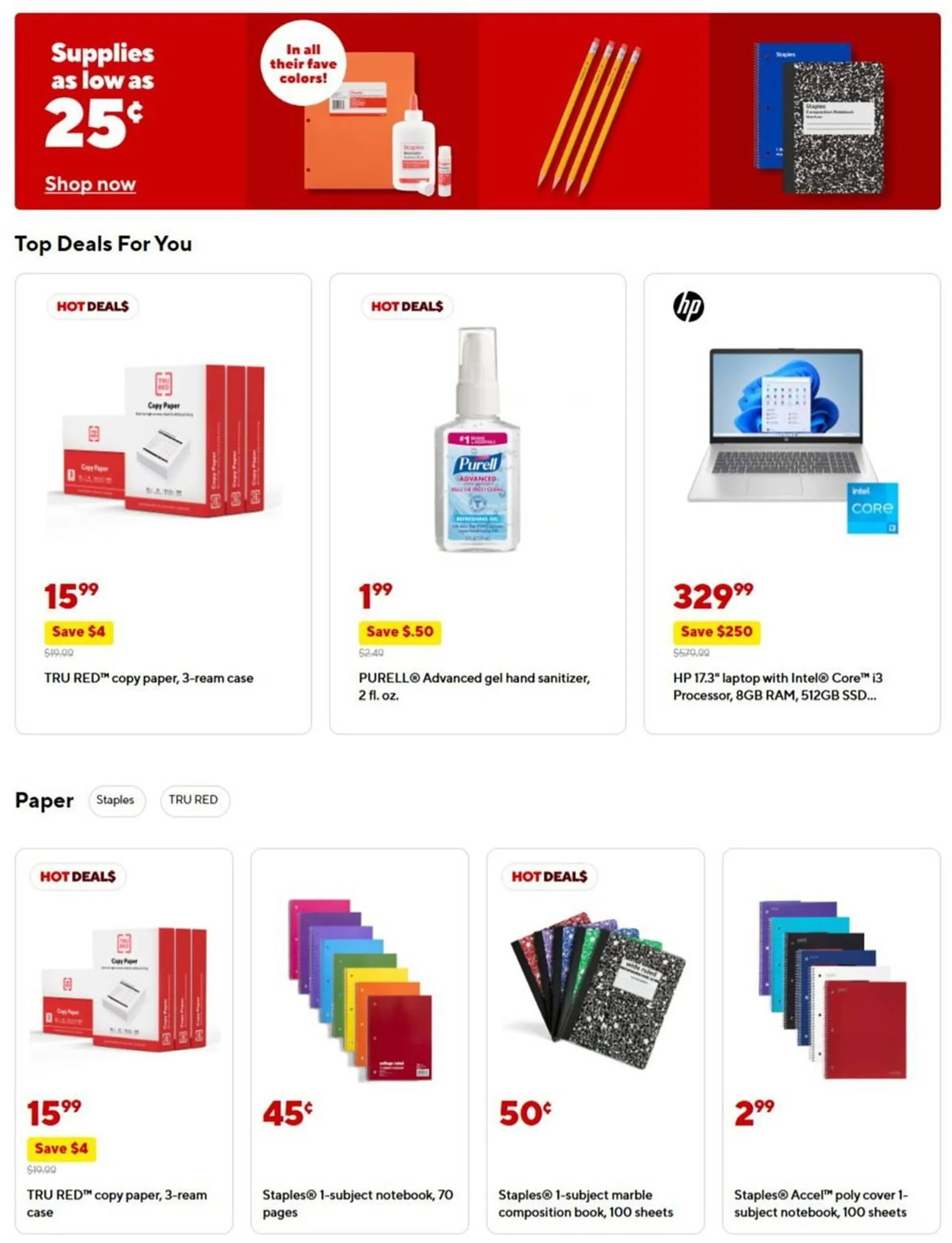Weekly ad Staples Weekly Ad from June 16 to July 6 2025 - Page 1