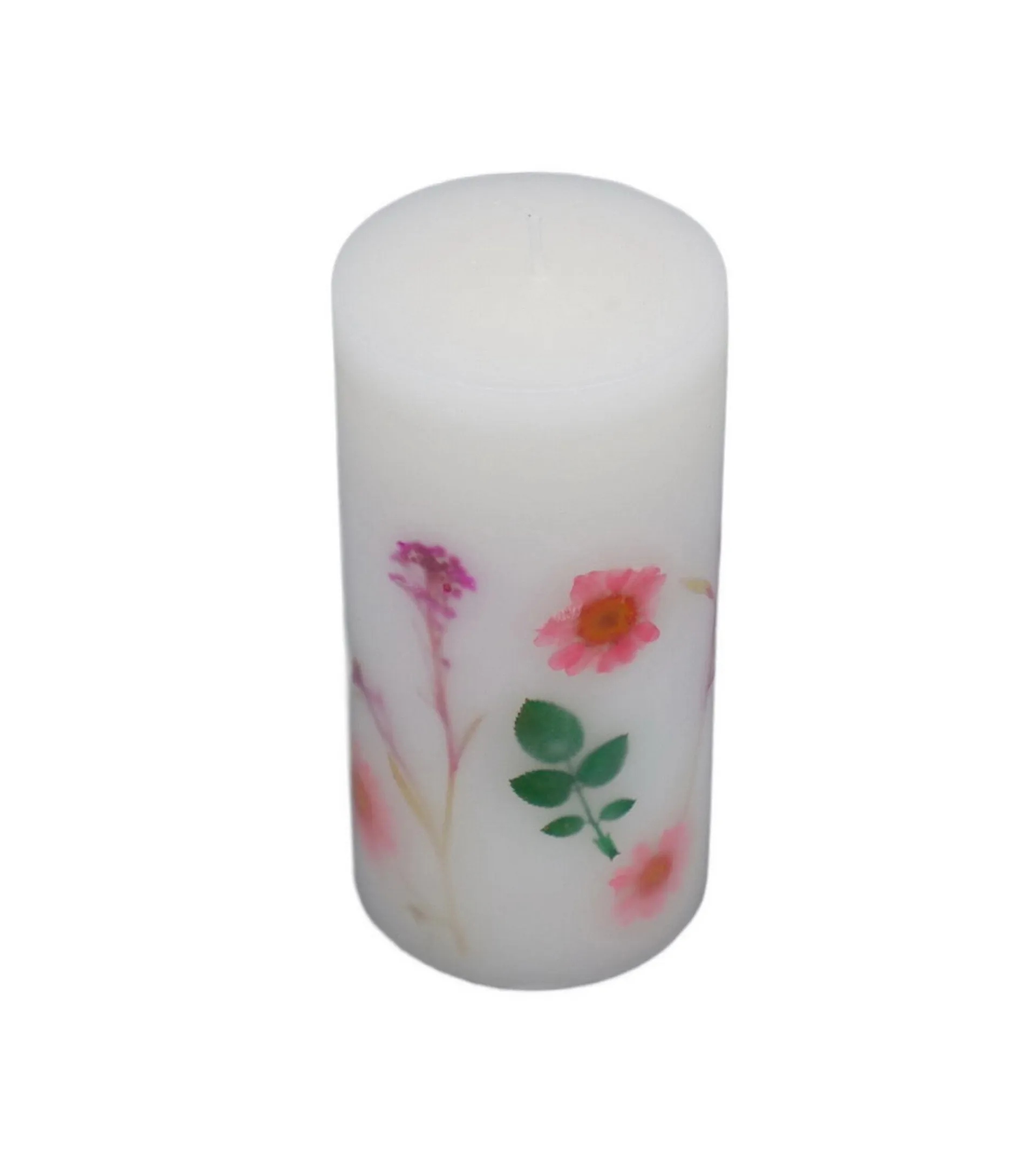 22oz Spring Flower Inclusion Scented Pillar Candle by Place & Time