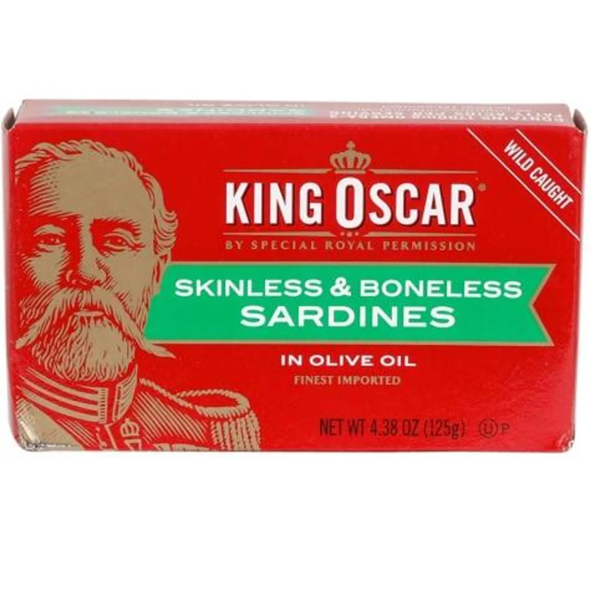 King Oscar Skinless and Boneless Sardines in Olive Oil, 4.38 oz
