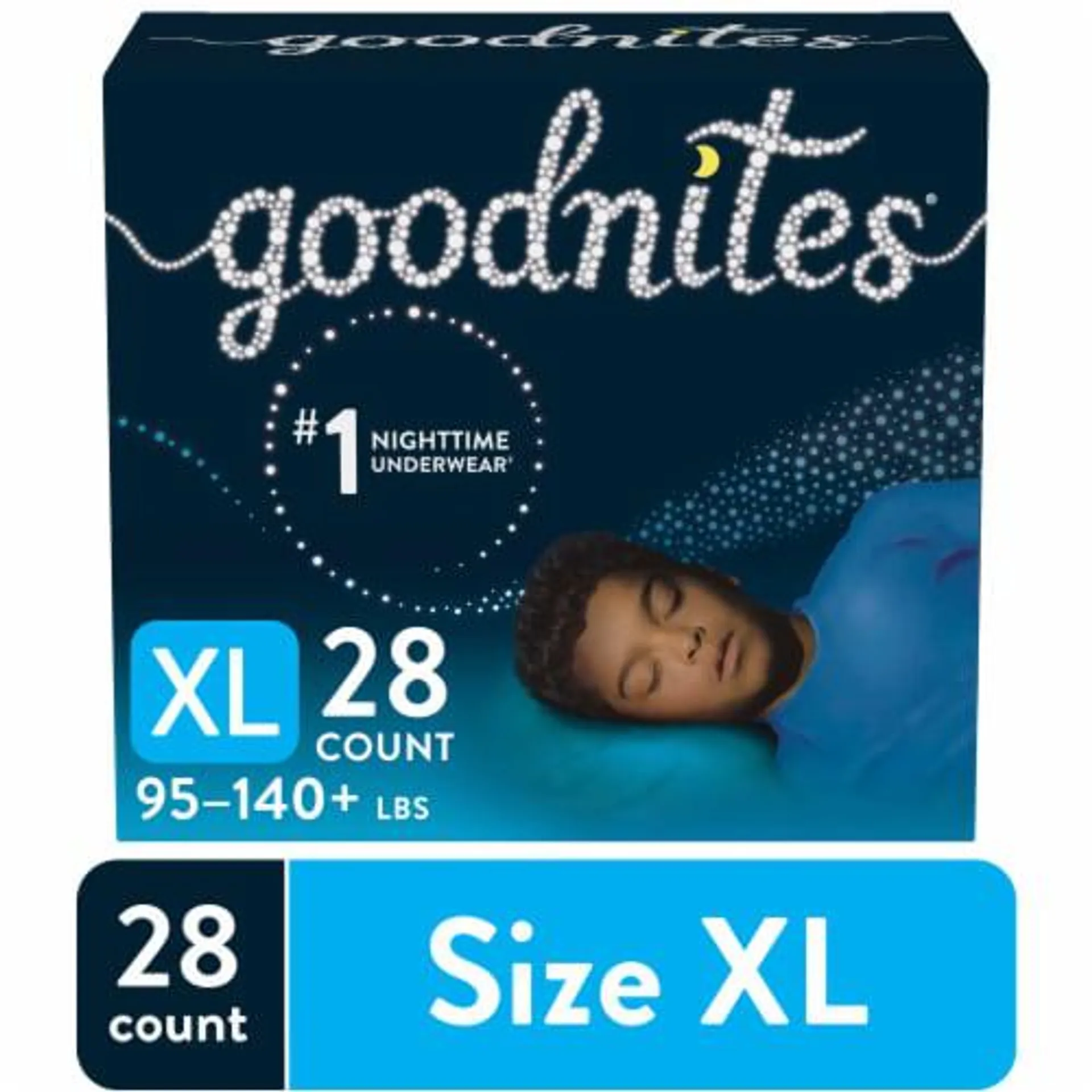 Goodnites Boys' Bedwetting Underwear XL (95-140 lbs)