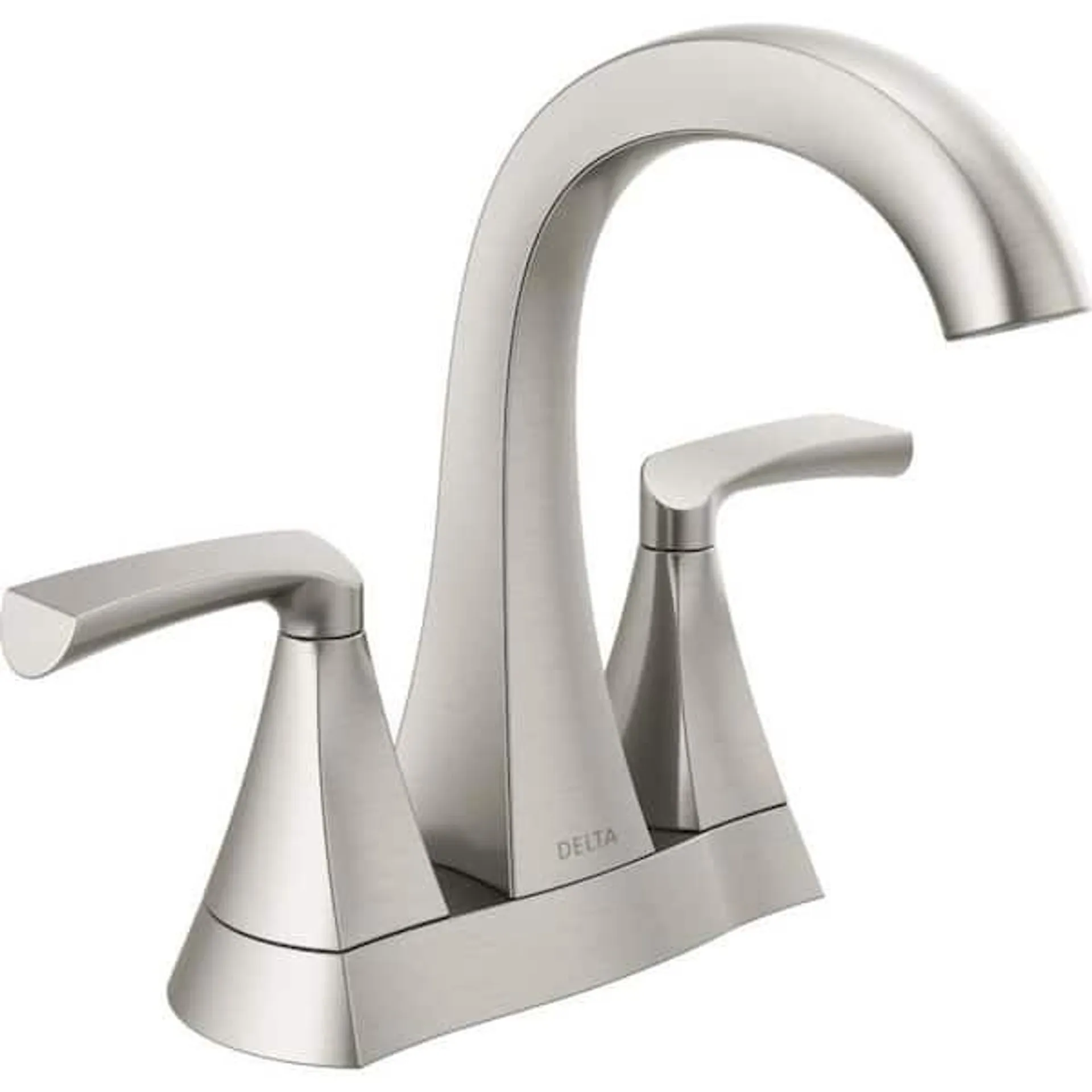 Pierce 4 in. Centerset 2-Handle Bathroom Faucet in SpotShield Brushed Nickel