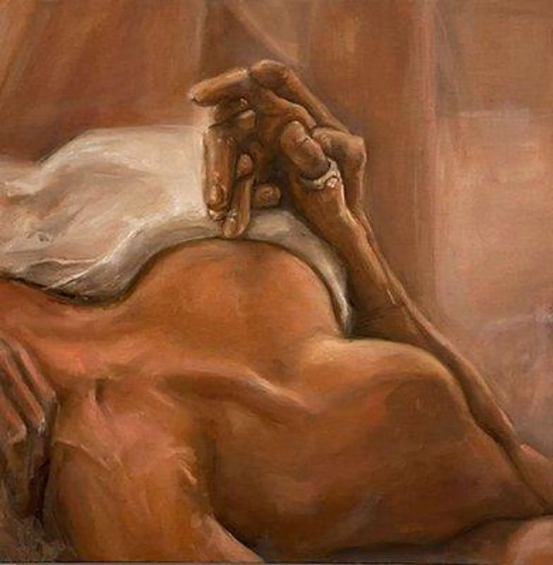 Meryem Tayganskaya, Nude Painting, Oil on Canvas, 21st Century