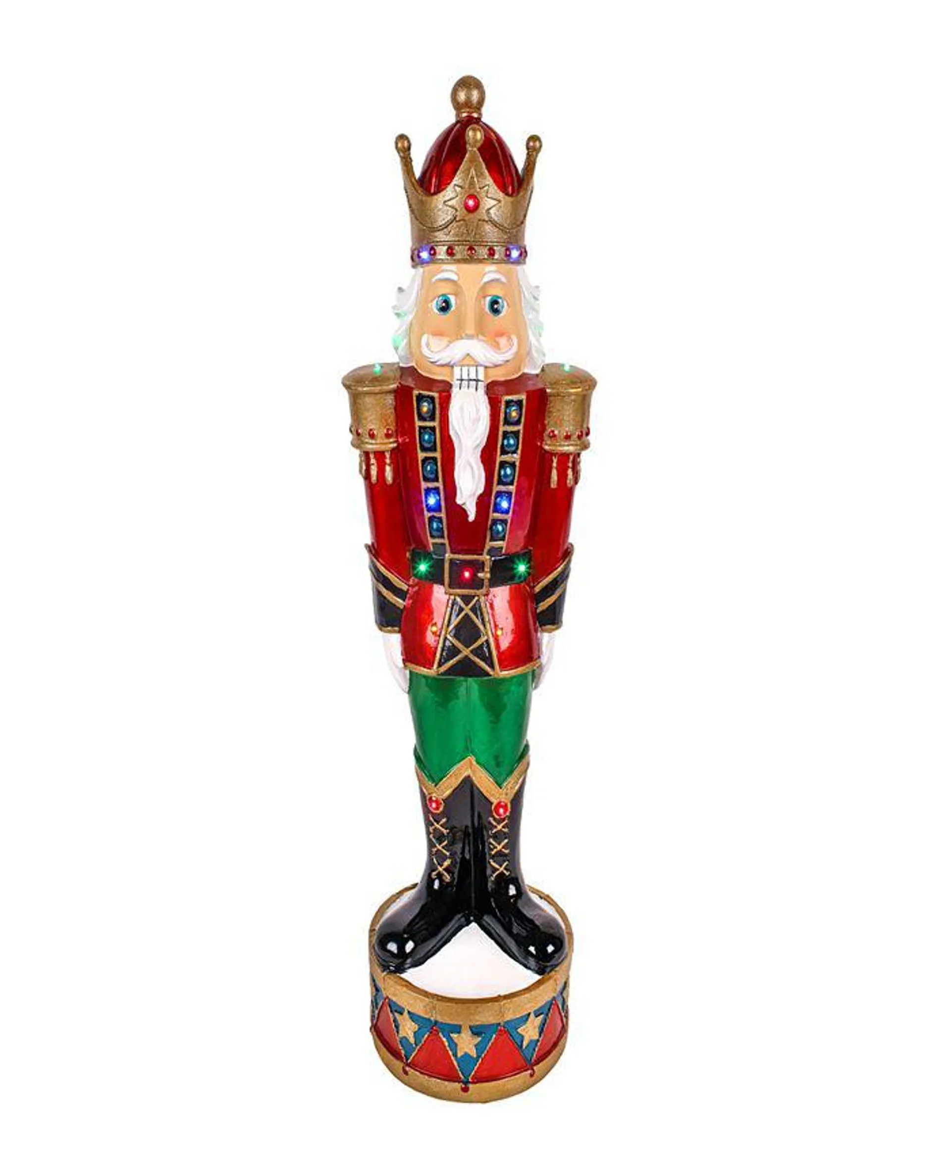 36" Nutcracker Decoration with Multicolor Lights