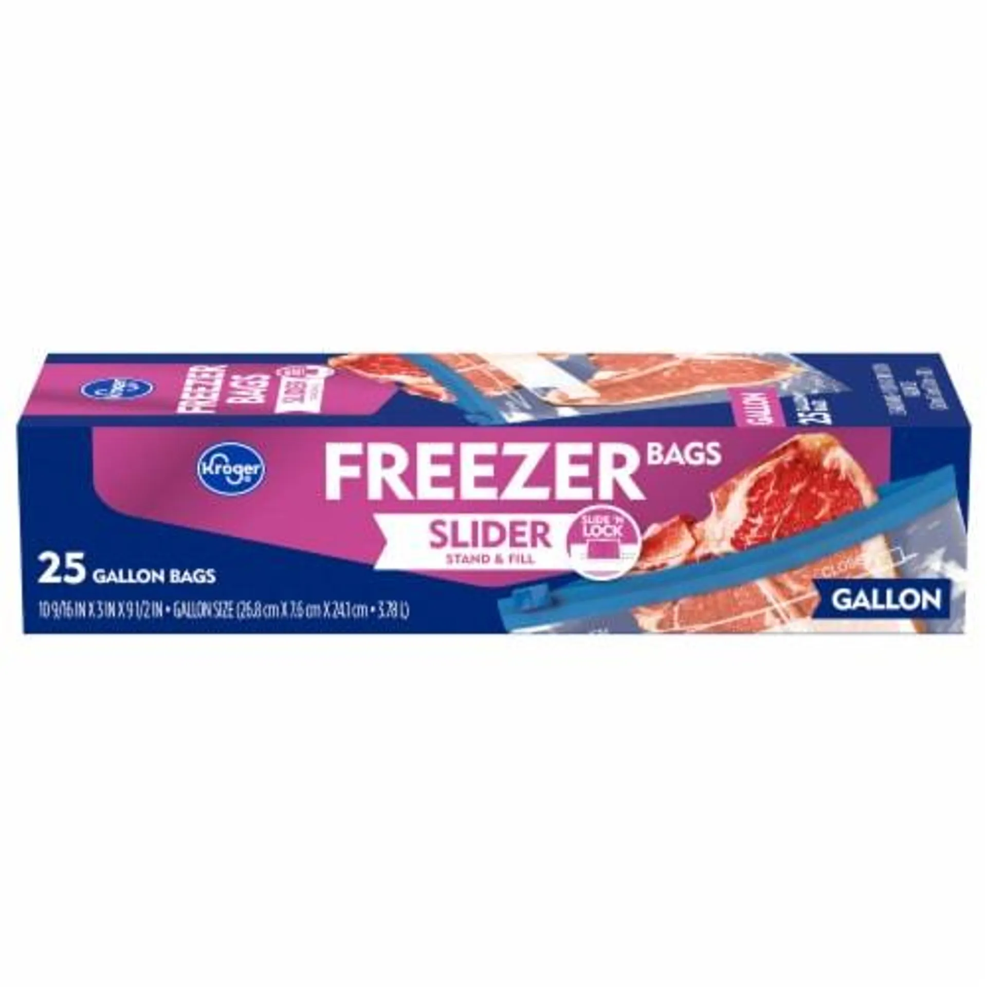 Kroger® Slider Freezer Storage Gallon Bags