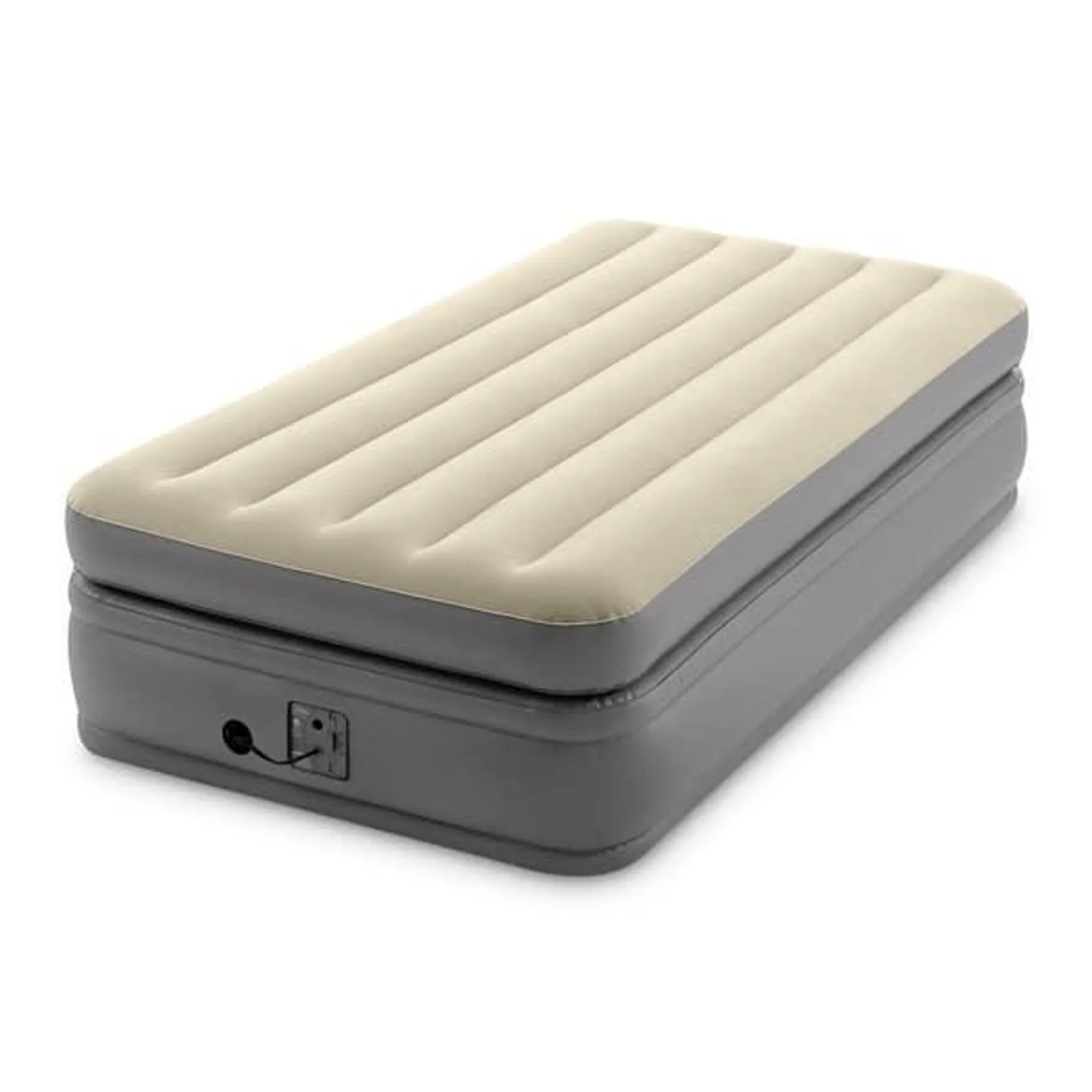 Intex Dura Beam Plus Fiber-Tech Elevated Air Mattress with Built-In Pump, Twin