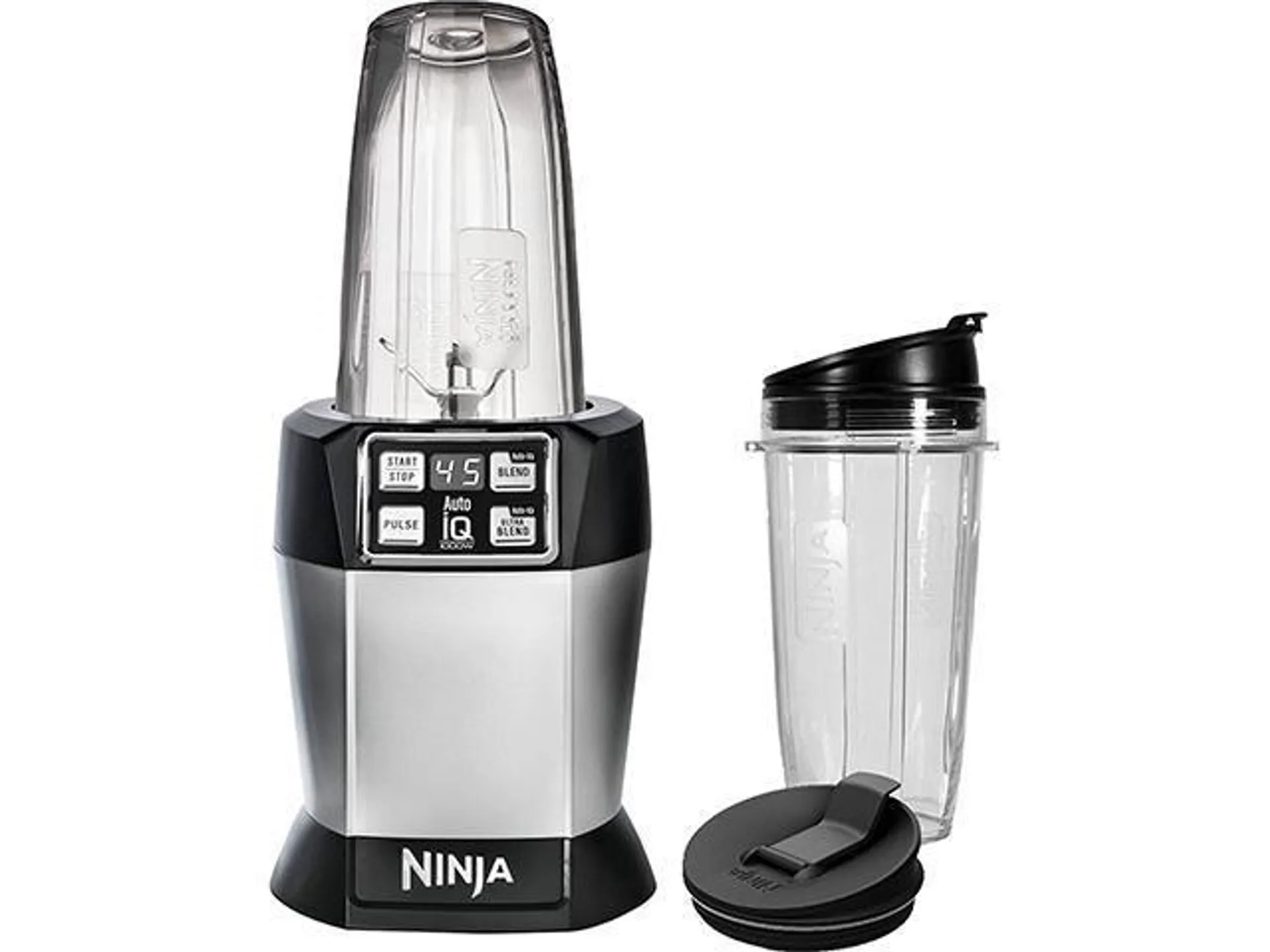 Ninja BL480 Black & Silver Nutri Ninja Auto-iQ Blender 4 speeds