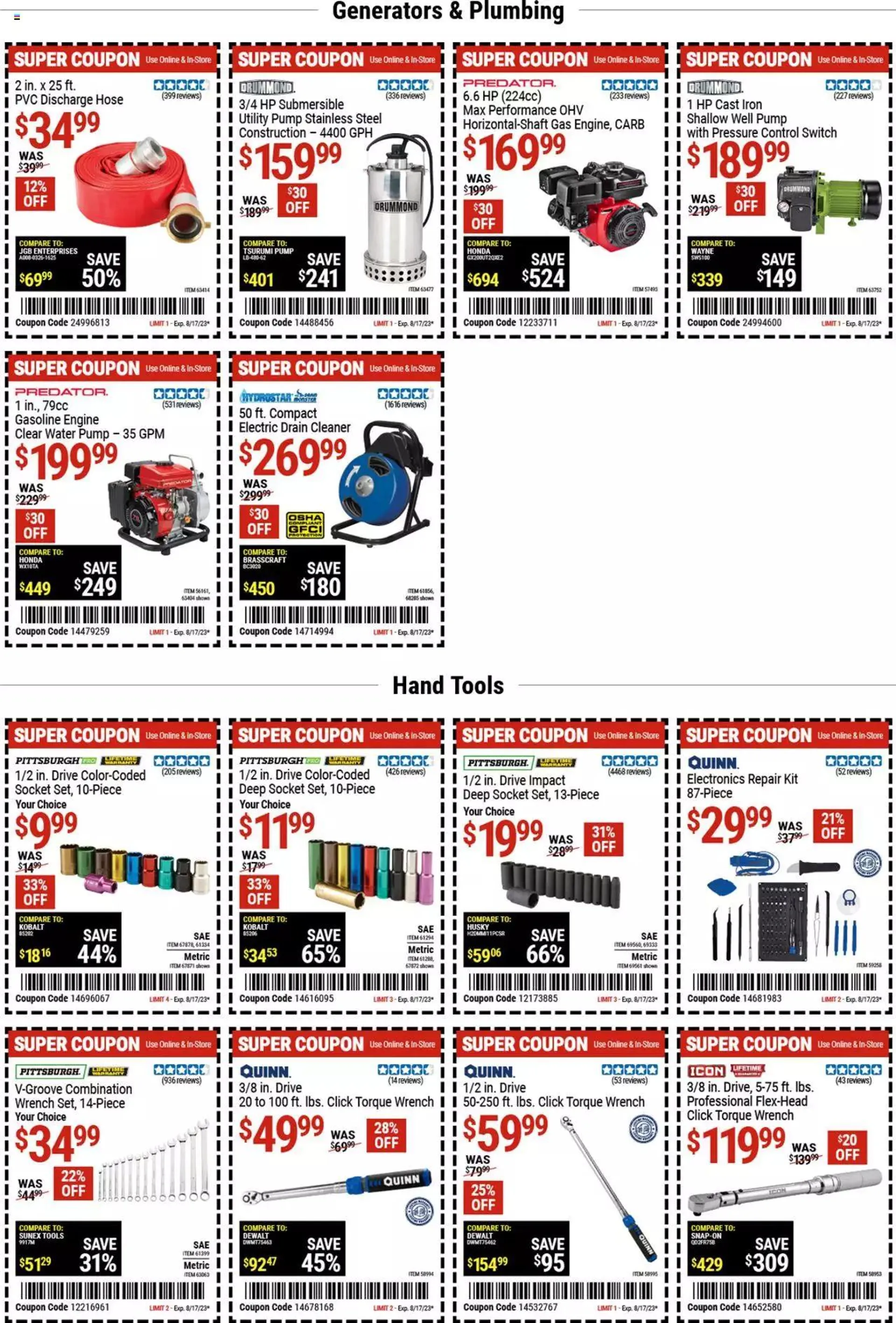 Harbor Freight Sales Ad - 1