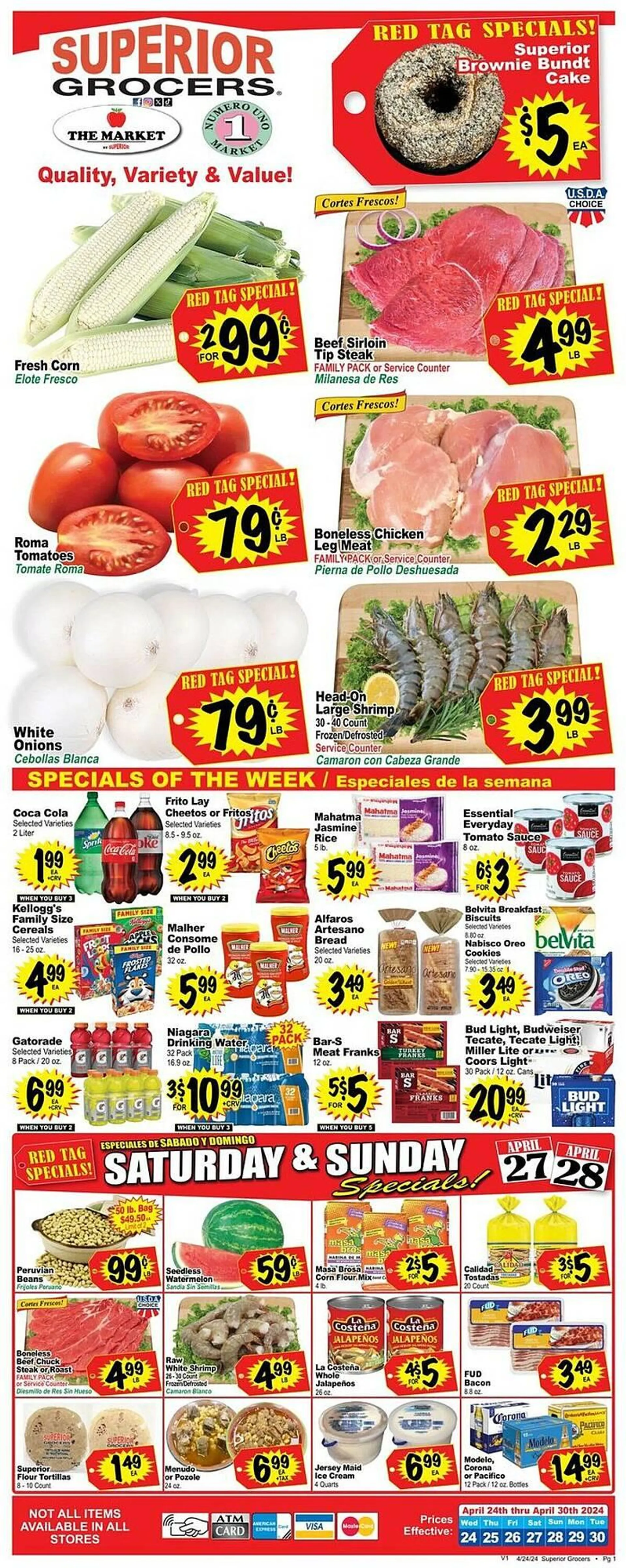 Superior Grocers Weekly Ad - 1