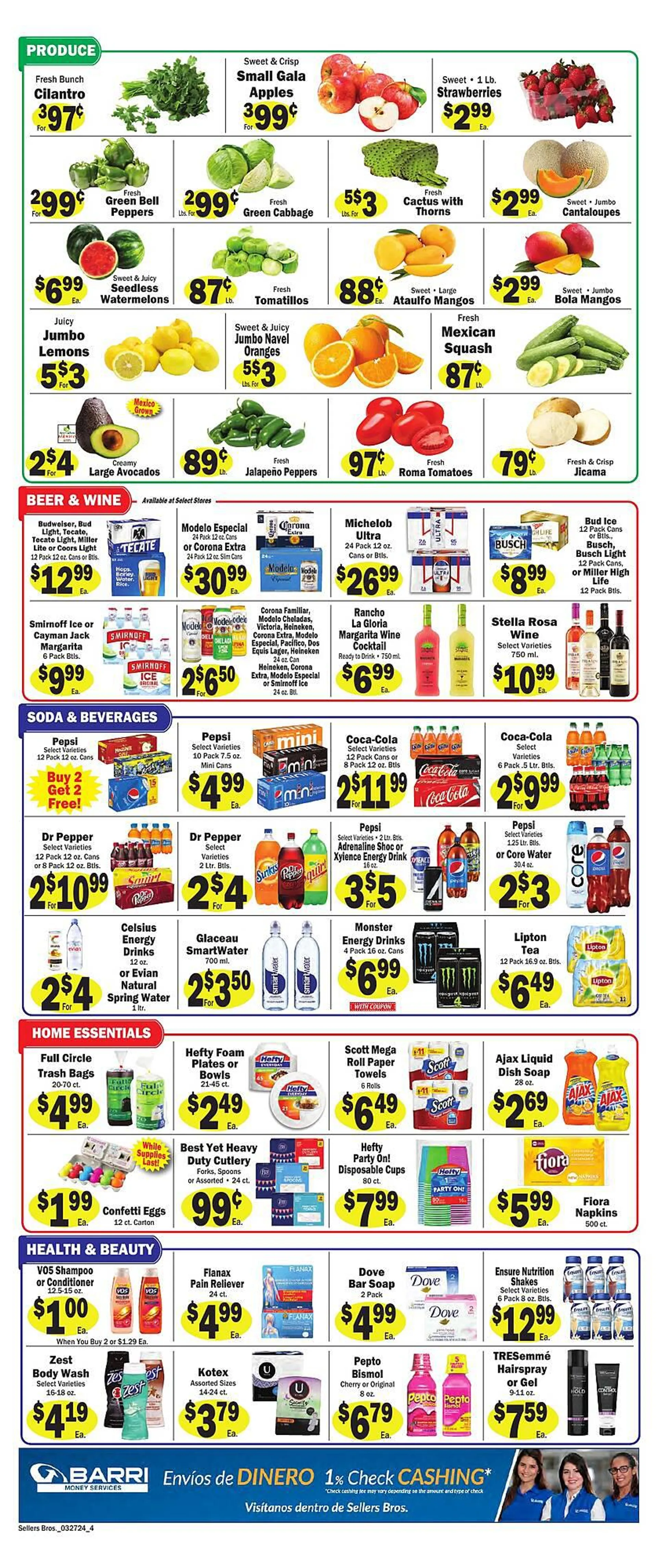 Weekly ad Sellers Bros Weekly Ad from March 27 to April 5 2024 - Page 4