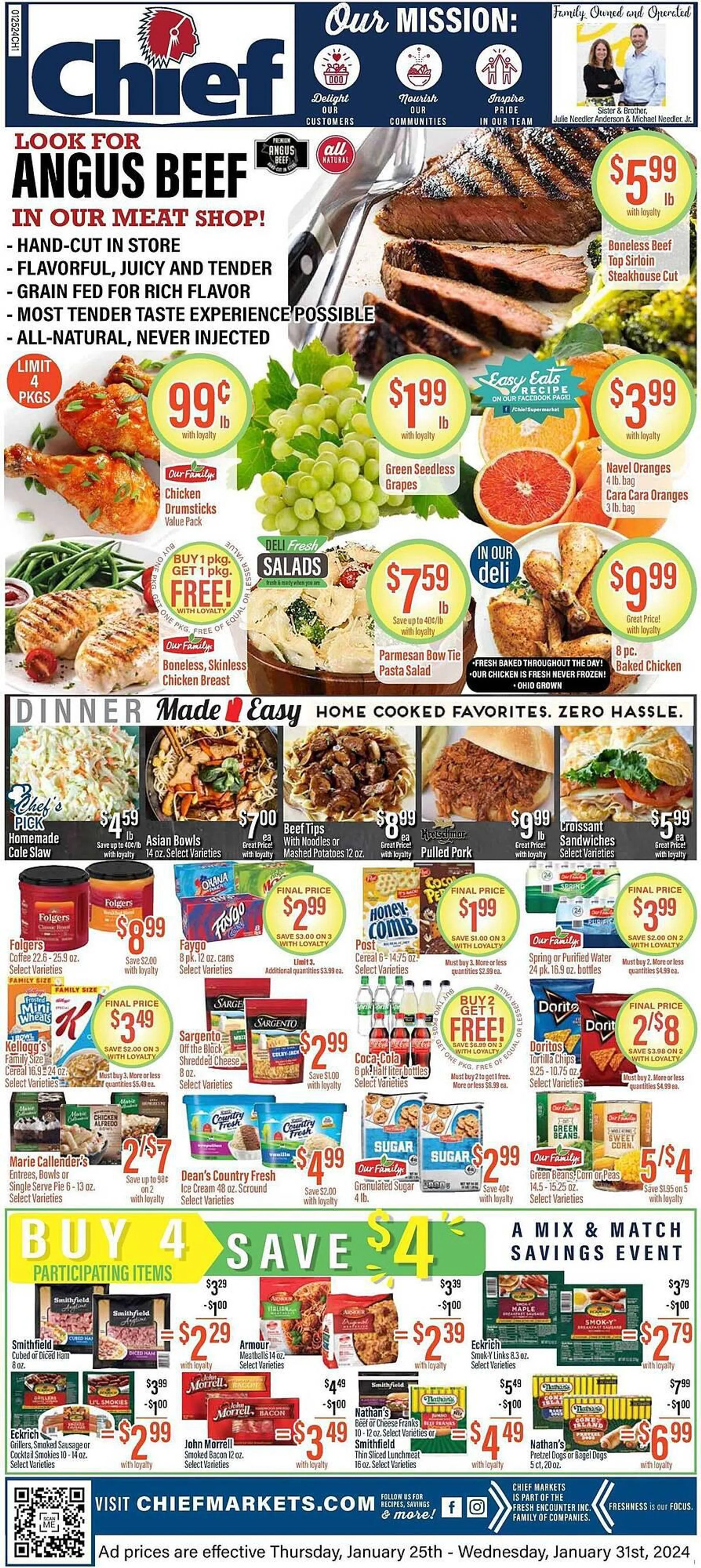 Weekly ad Chief Supermarket Weekly Ad from January 26 to January 31 2024 - Page 