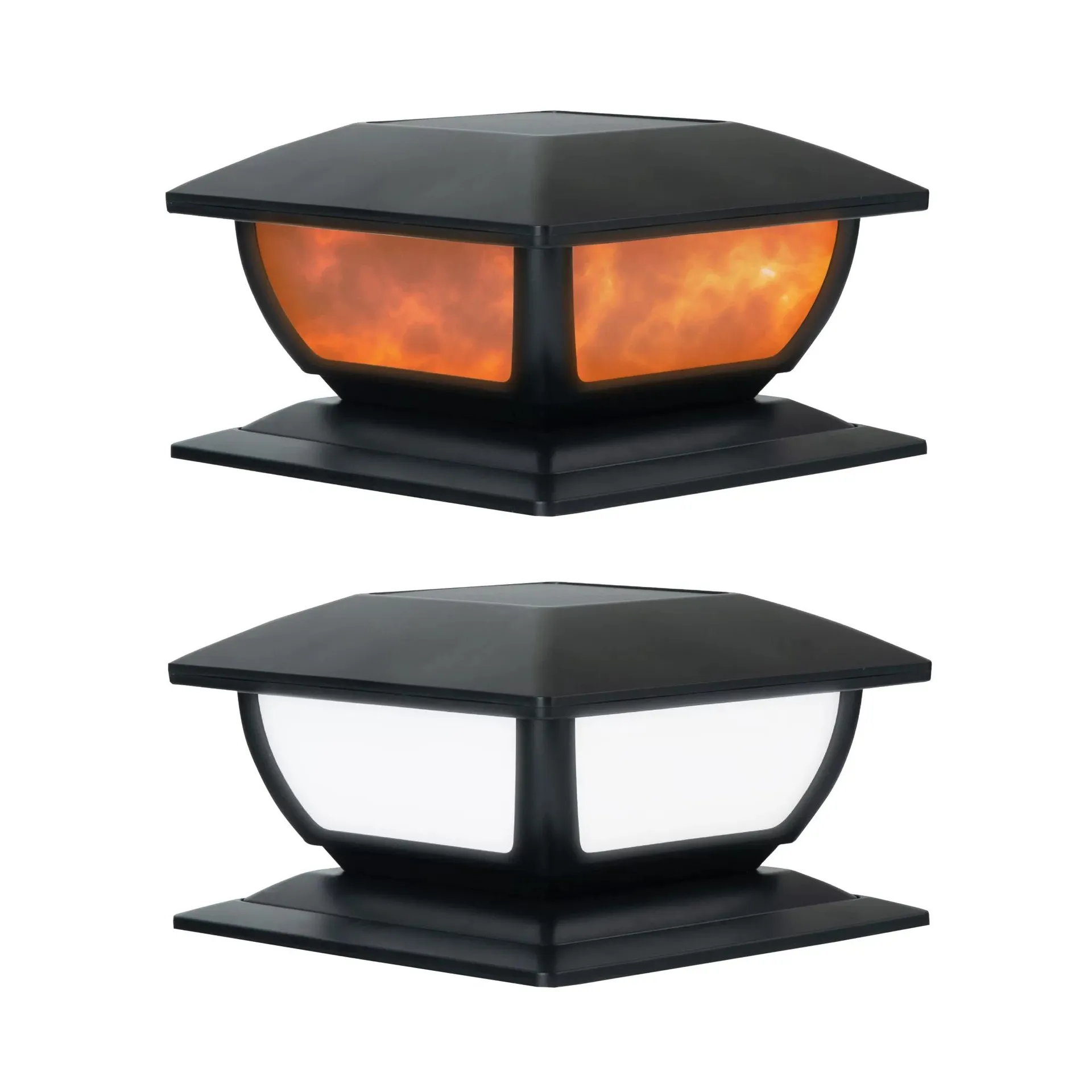 Bell + Howell Solar Post Cap Lights, 2pk. - Black