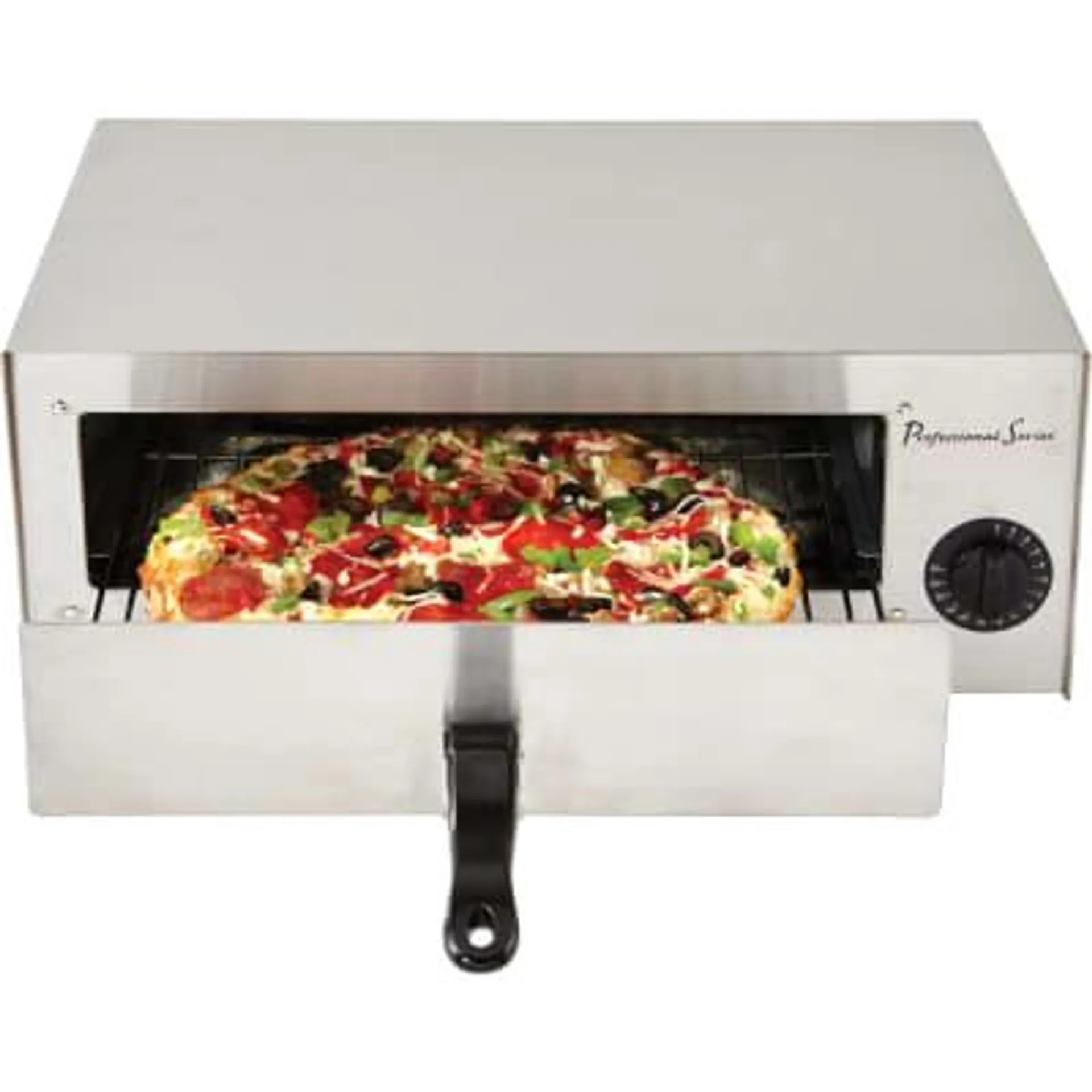 Professional Series 12 in 120V Timed Stainless Steel Pizza Oven