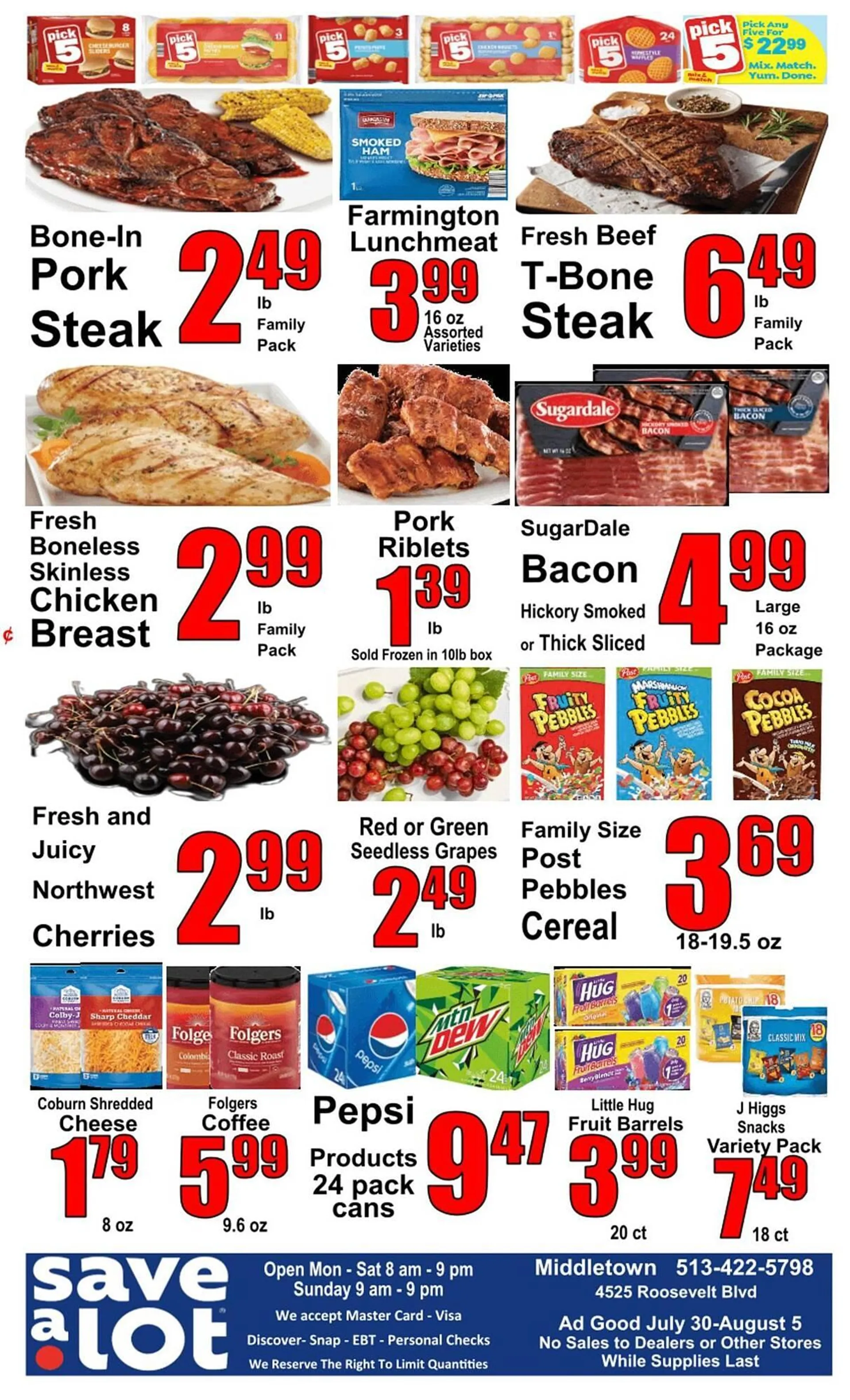Weekly ad Save a Lot Weekly Ad from July 30 to August 5 2025 - Page 1