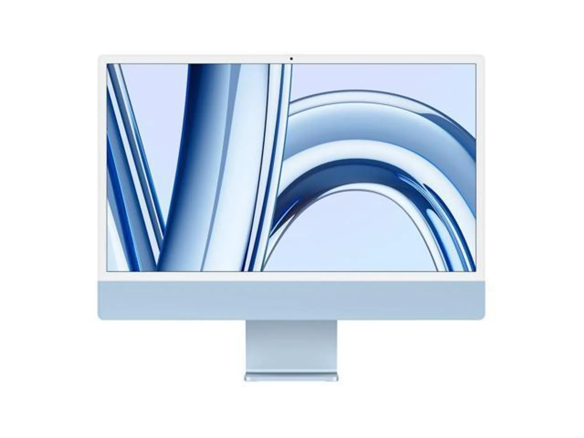 (Grade A - Excellent) iMac 24 (Retina 4.5K 8GPU, Blue) 4.05Ghz 8-Core M3 (2023) 8 GB & 256 GB Flash HD 4480 x 2520 Dual Boot Mac OS/Win 11 Original Wireless Keyboard/Mouse