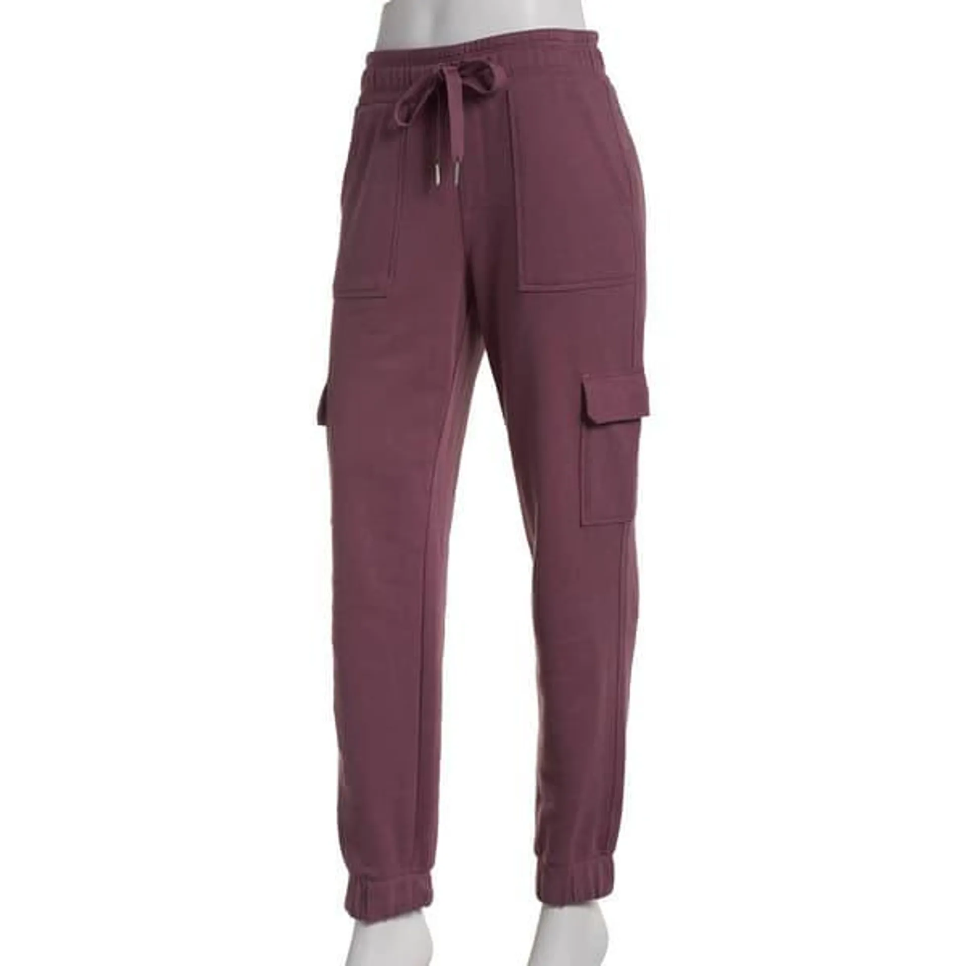 Womens Calvin Klein Performance Slim Fit Solid Cargo Joggers