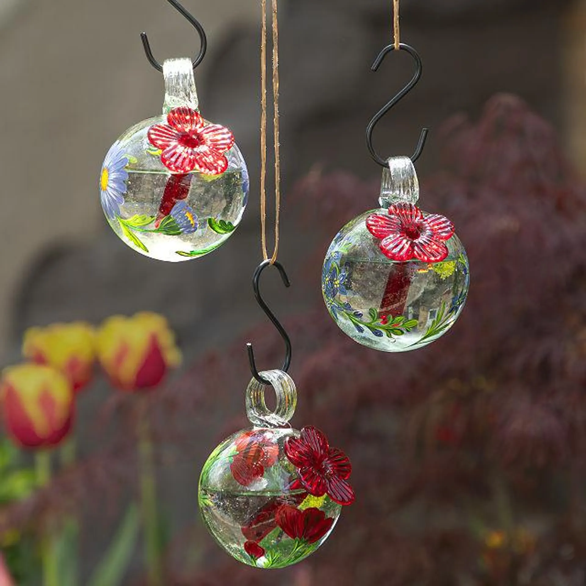 Birth Month Flower Hummingbird Feeder