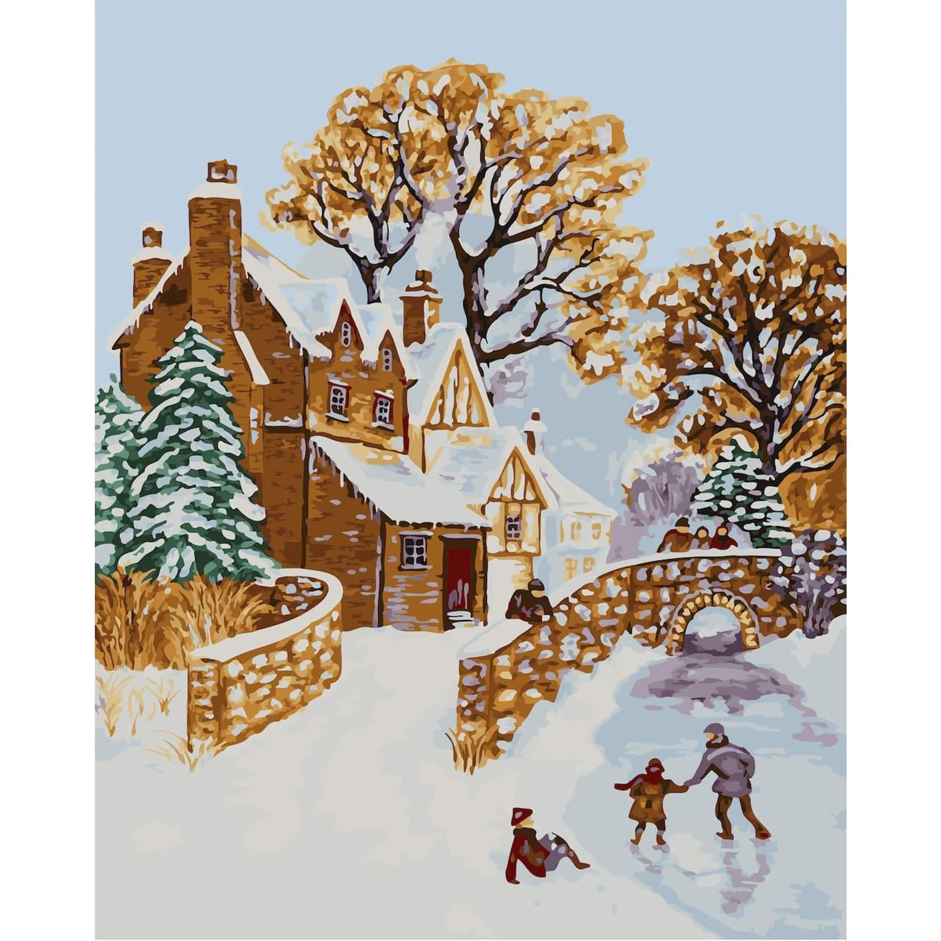 Christmas Farm Paint by Number Kit by Artist's Loft®