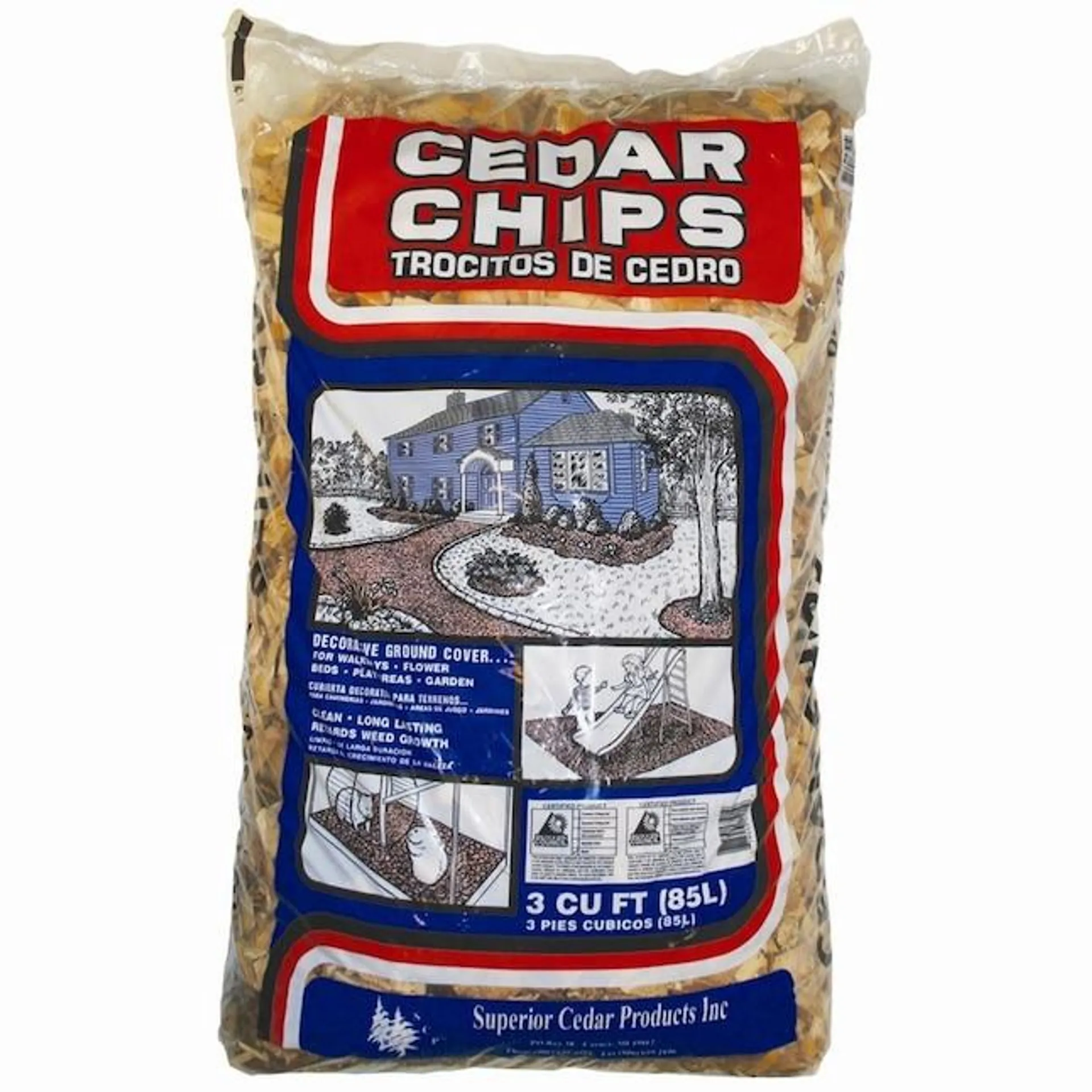 3-cu ft Natural Cedar 100% Cedar Chips Mulch