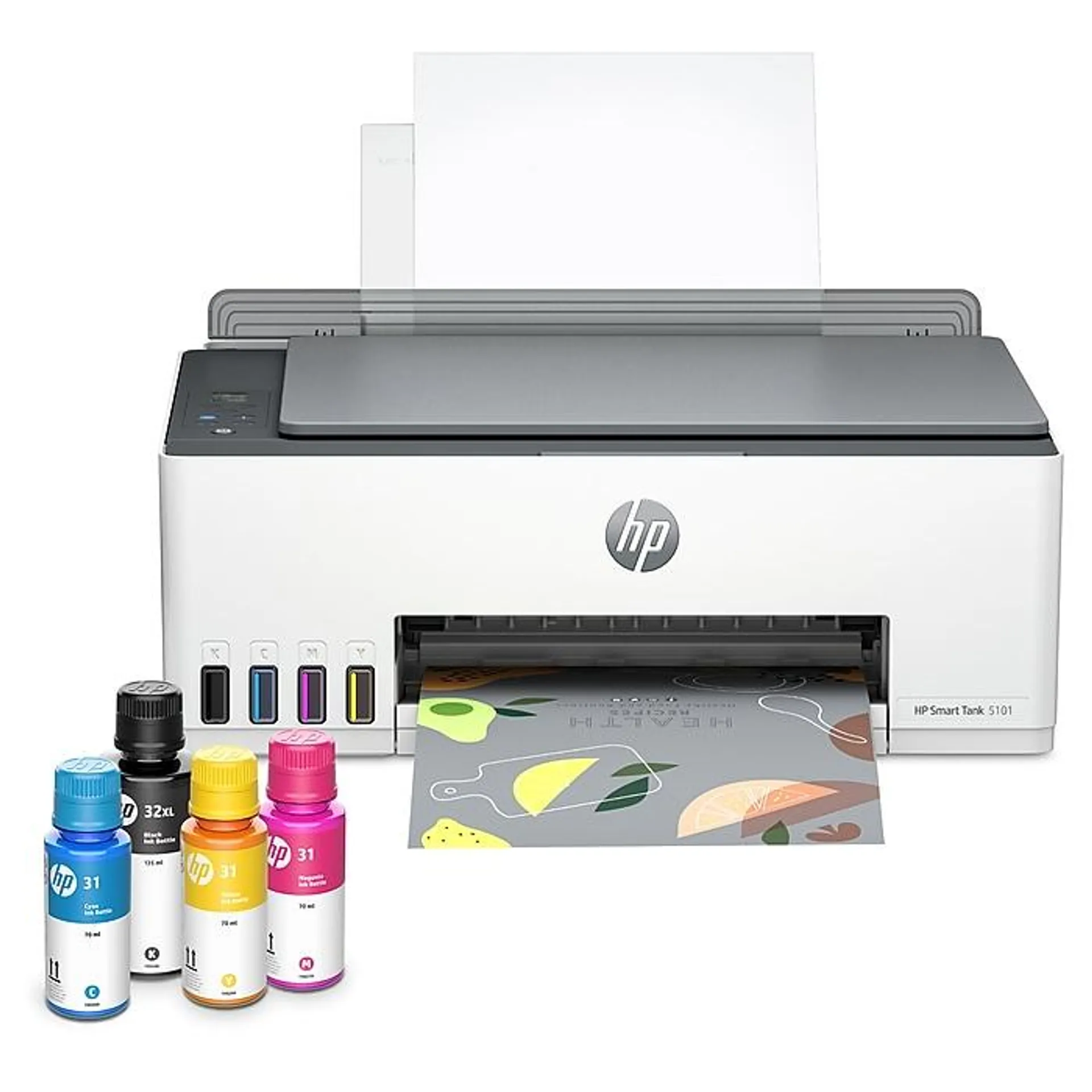 HP Smart Tank 5101 Wireless All-in-One Color Ink Tank Printer Scanner Copier,