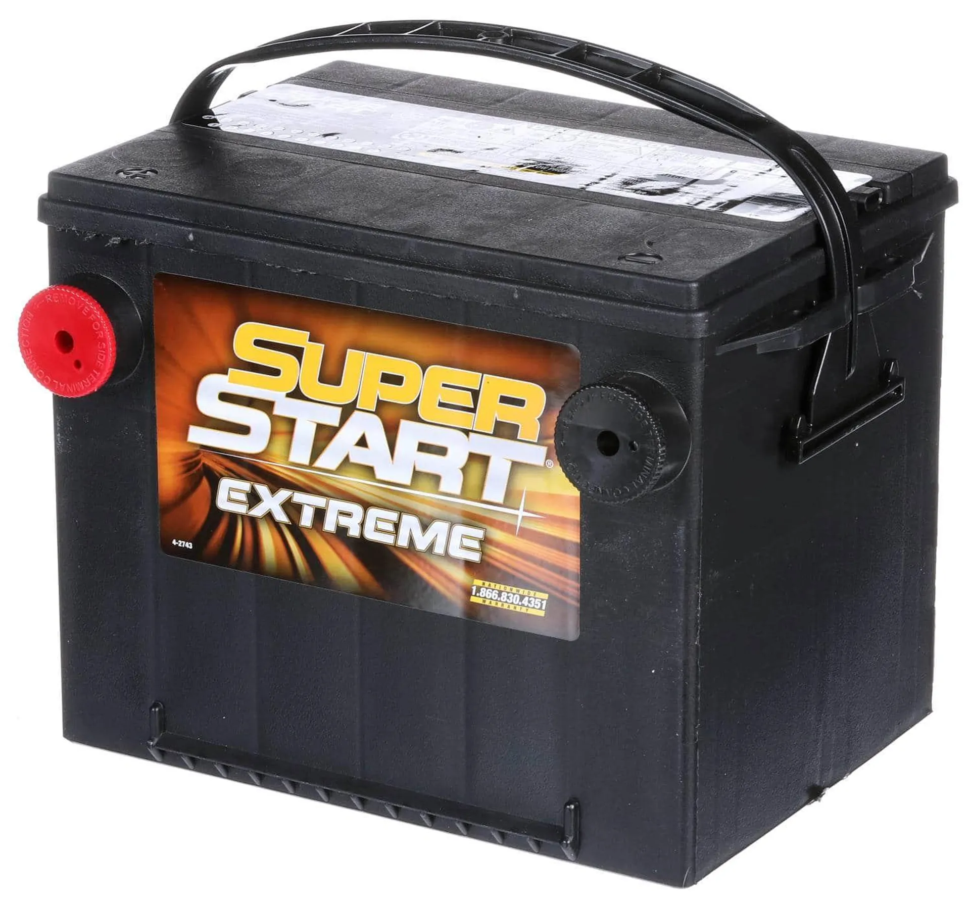 Super Start Extreme Standard Flooded Side Post Battery Group Size 75 - 75EXT