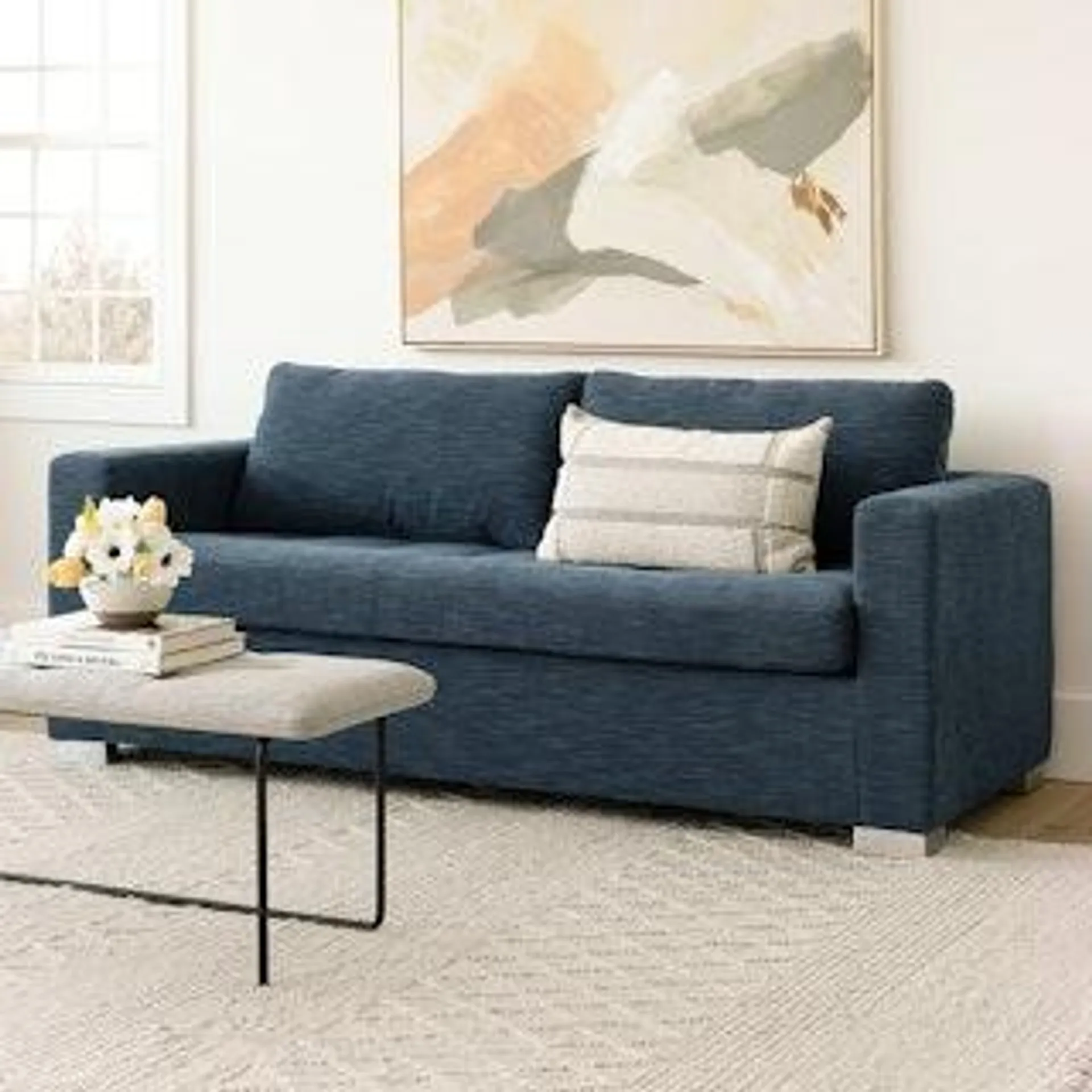 Soma 82" Sofa Bed - Midnight Blue