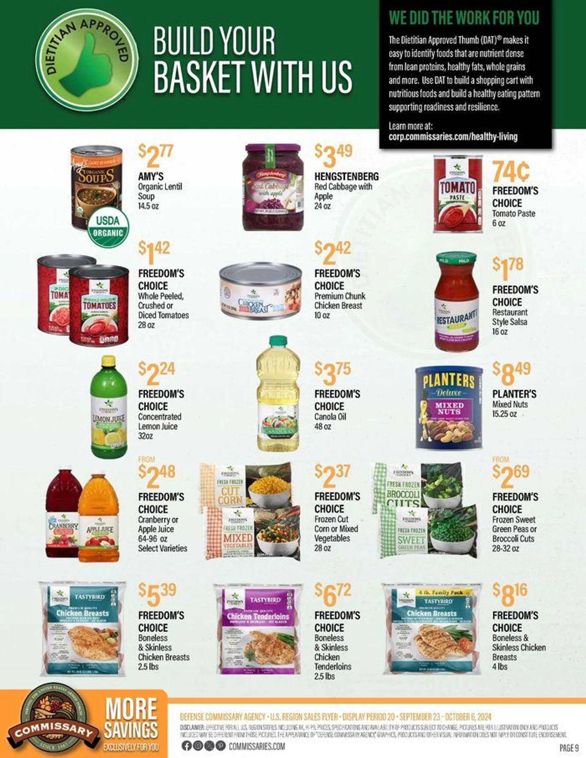 Weekly ad Flyer Commissary from September 23 to October 6 2024 - Page 9