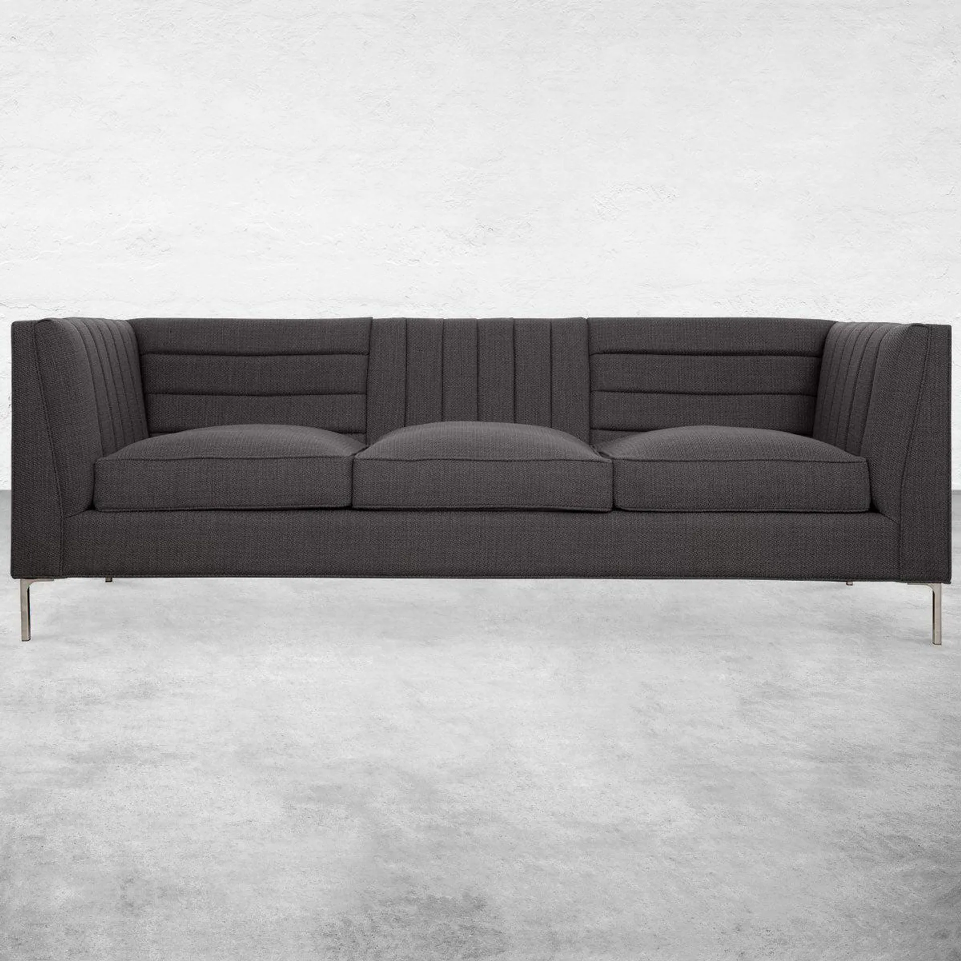 Capri Sofa in Charcoal Linen