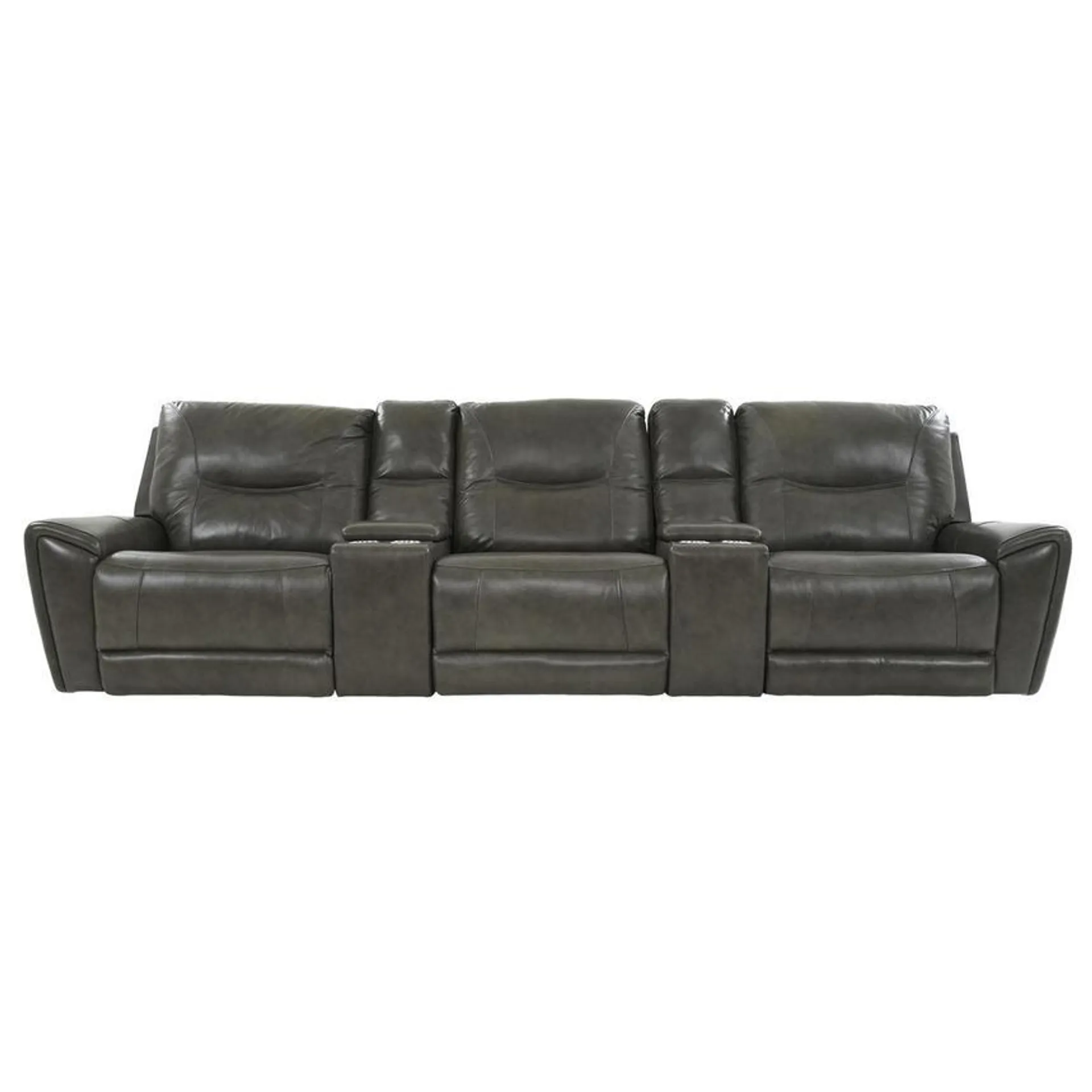 London Home Theater Leather Seating with 5PCS/2PWR