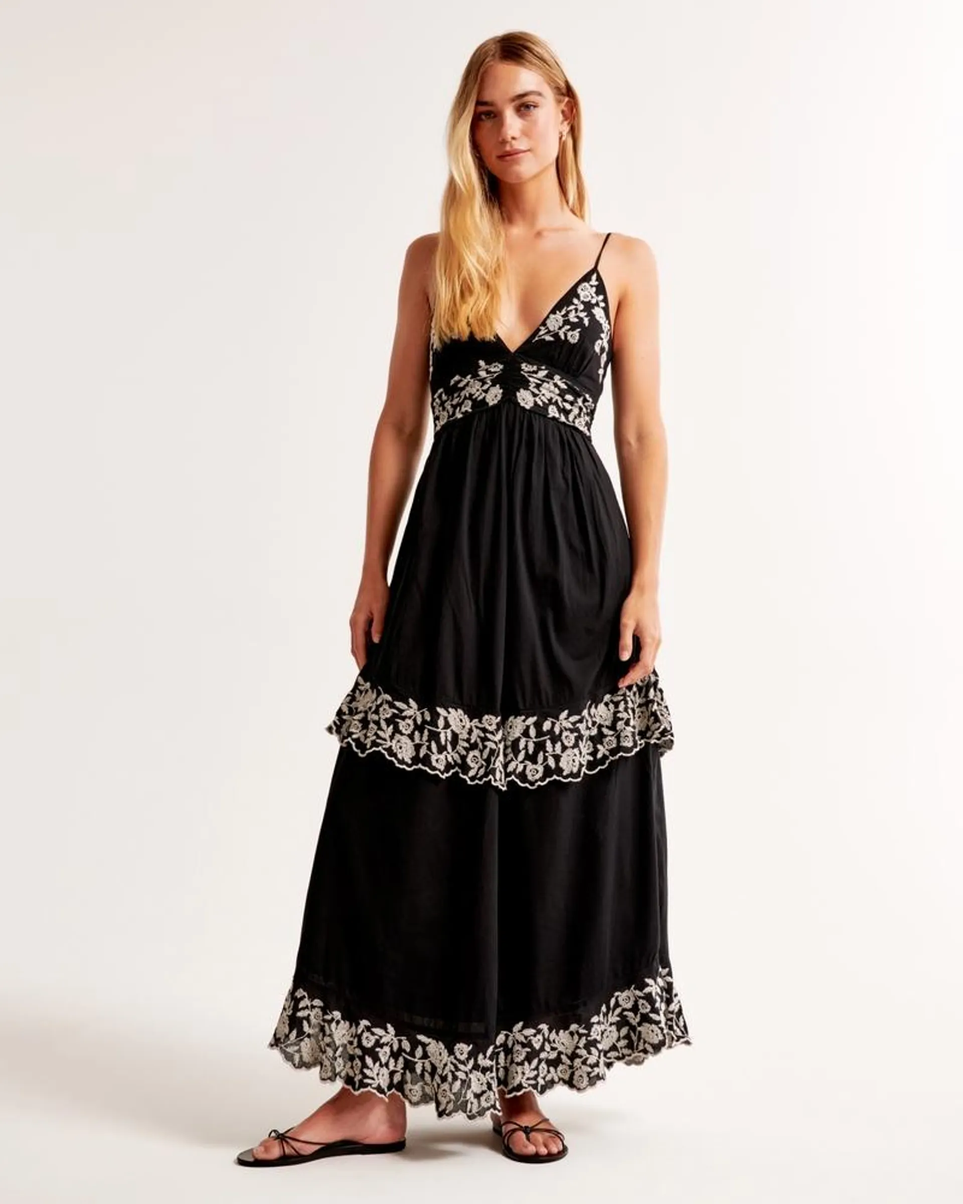 Tiered Ruffle Maxi Dress