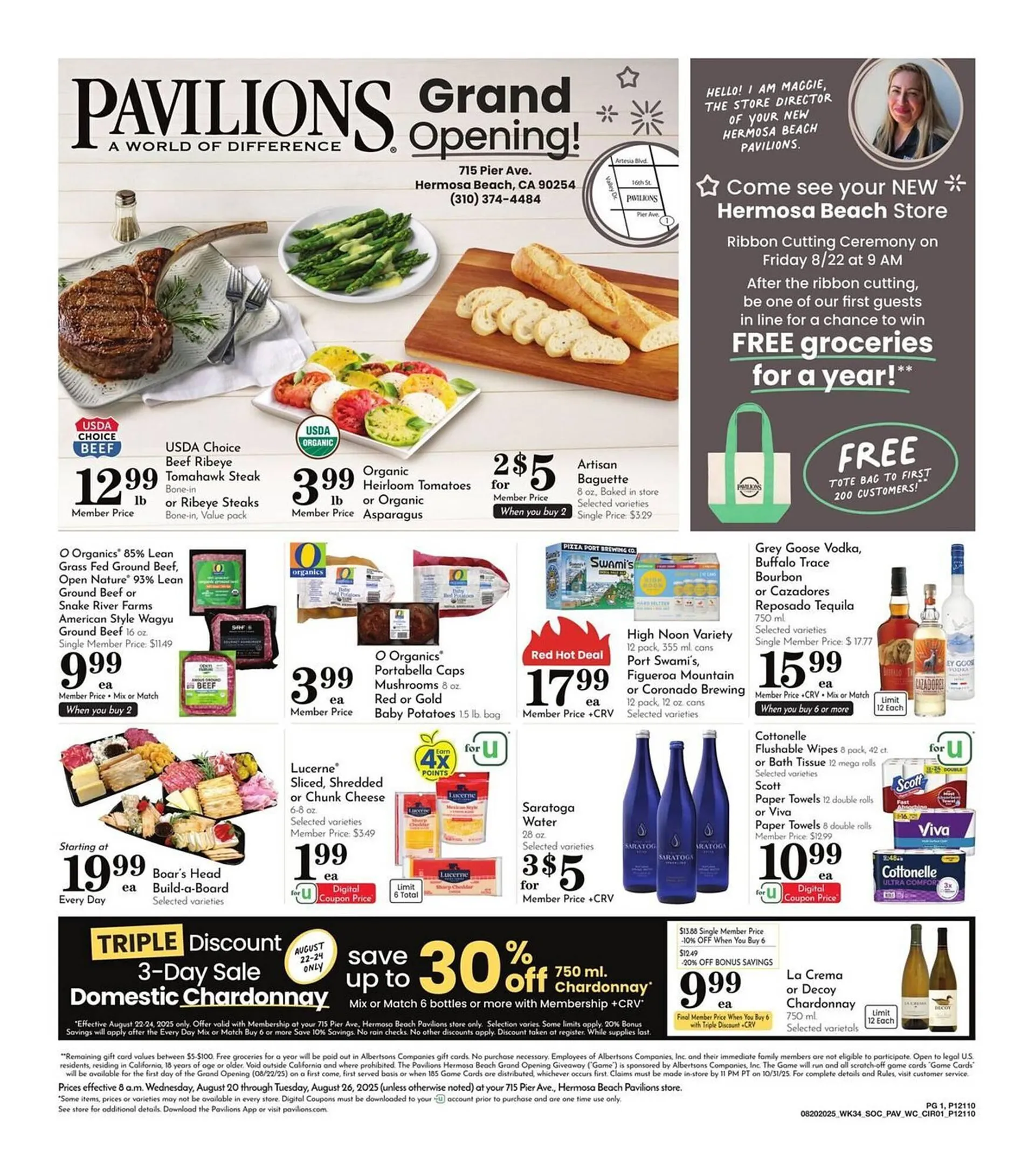 Weekly ad Pavilions Weekly Ad from August 20 to August 26 2025 - Page 1
