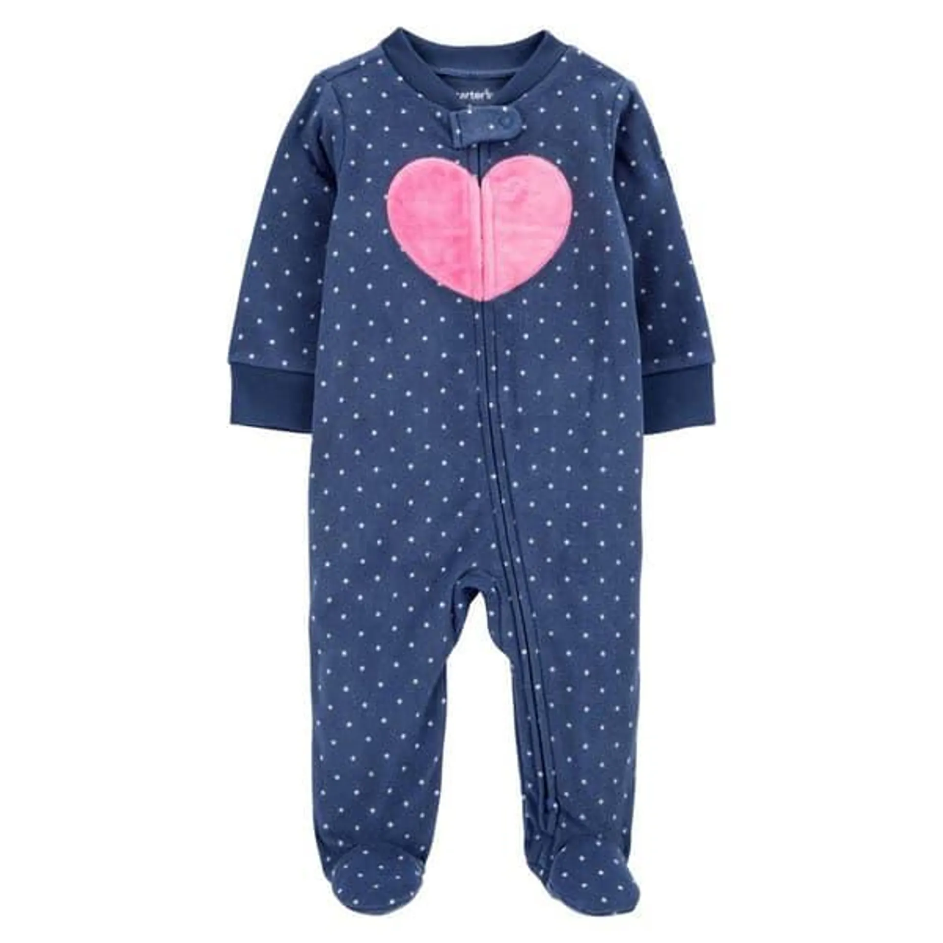 Baby Girl (NB-9M) Carter’s® Heart & Dot Fleece Sleeper