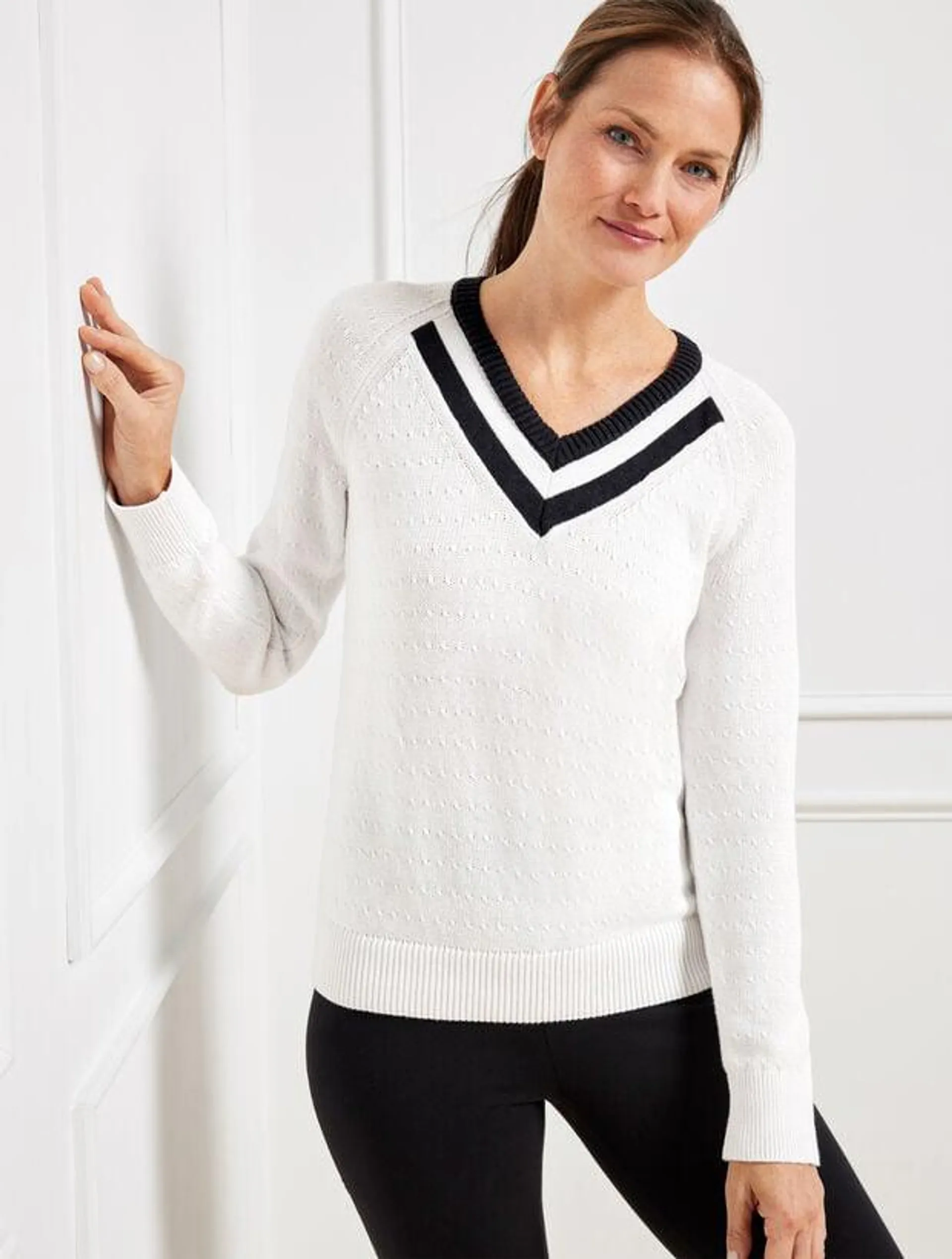 Coolmax® Cable Knit Sweater