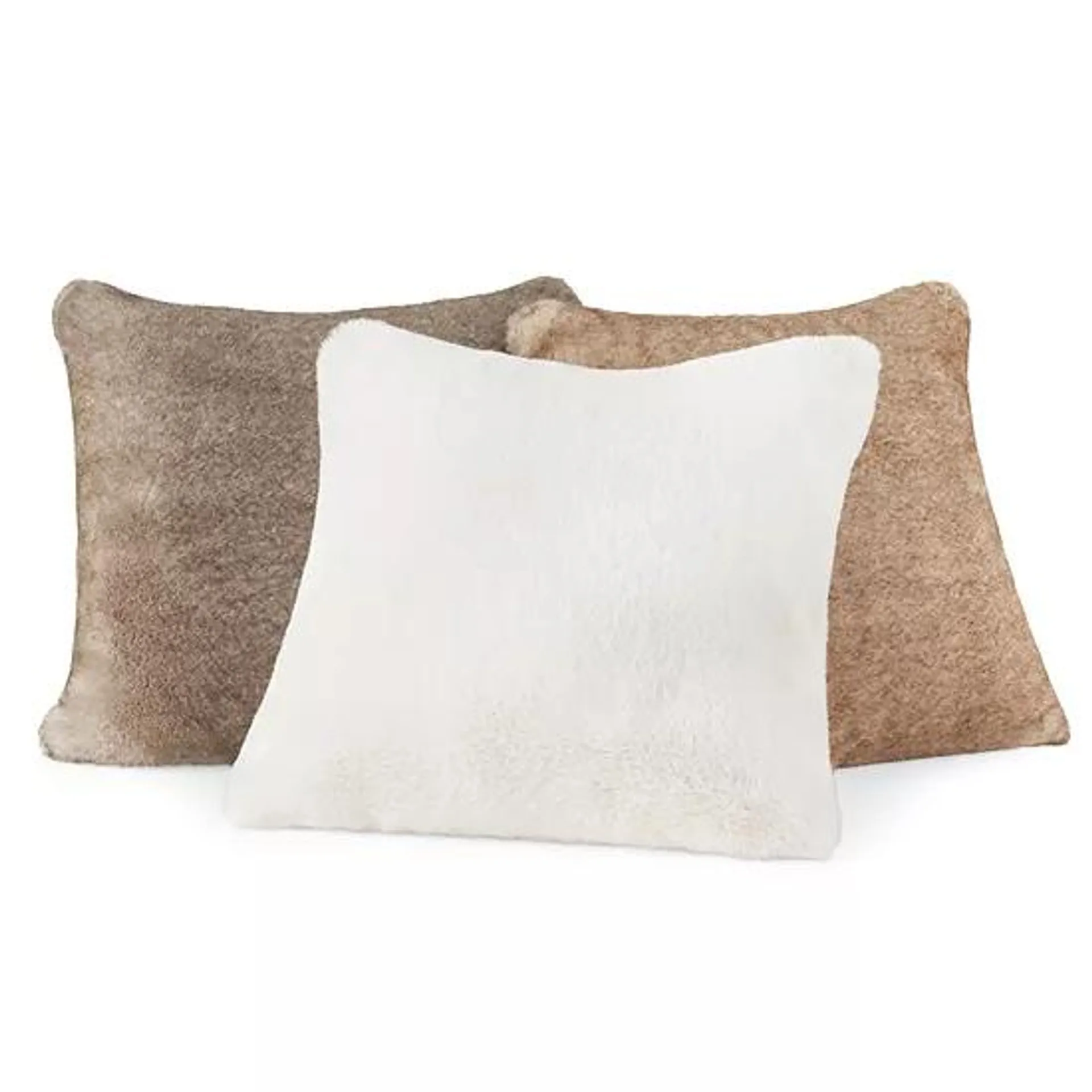 Loom + Forge Faux Fur Square Throw Pillow