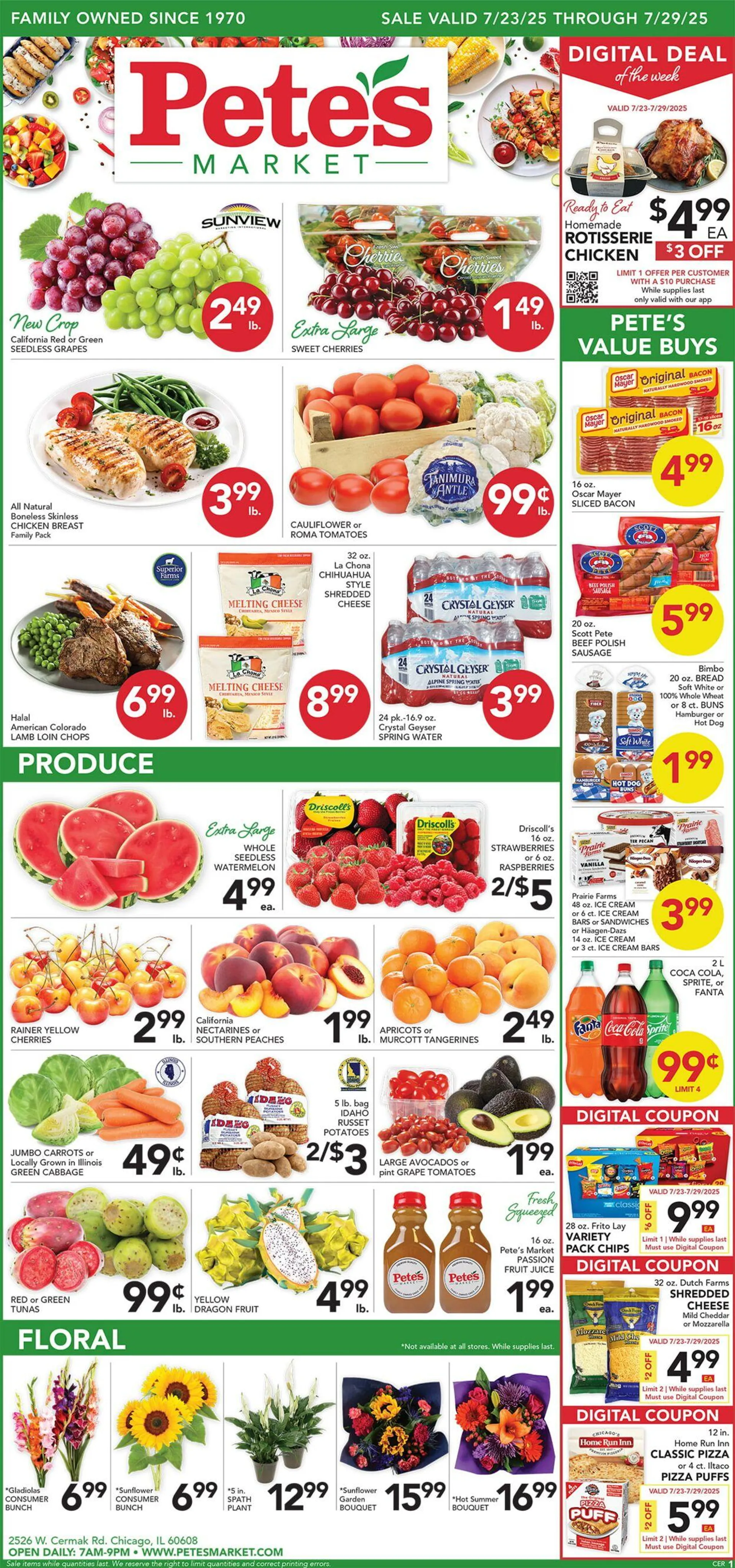 Weekly ad Pete's Fresh Market Current weekly ad from July 16 to July 22 2025 - Page 1