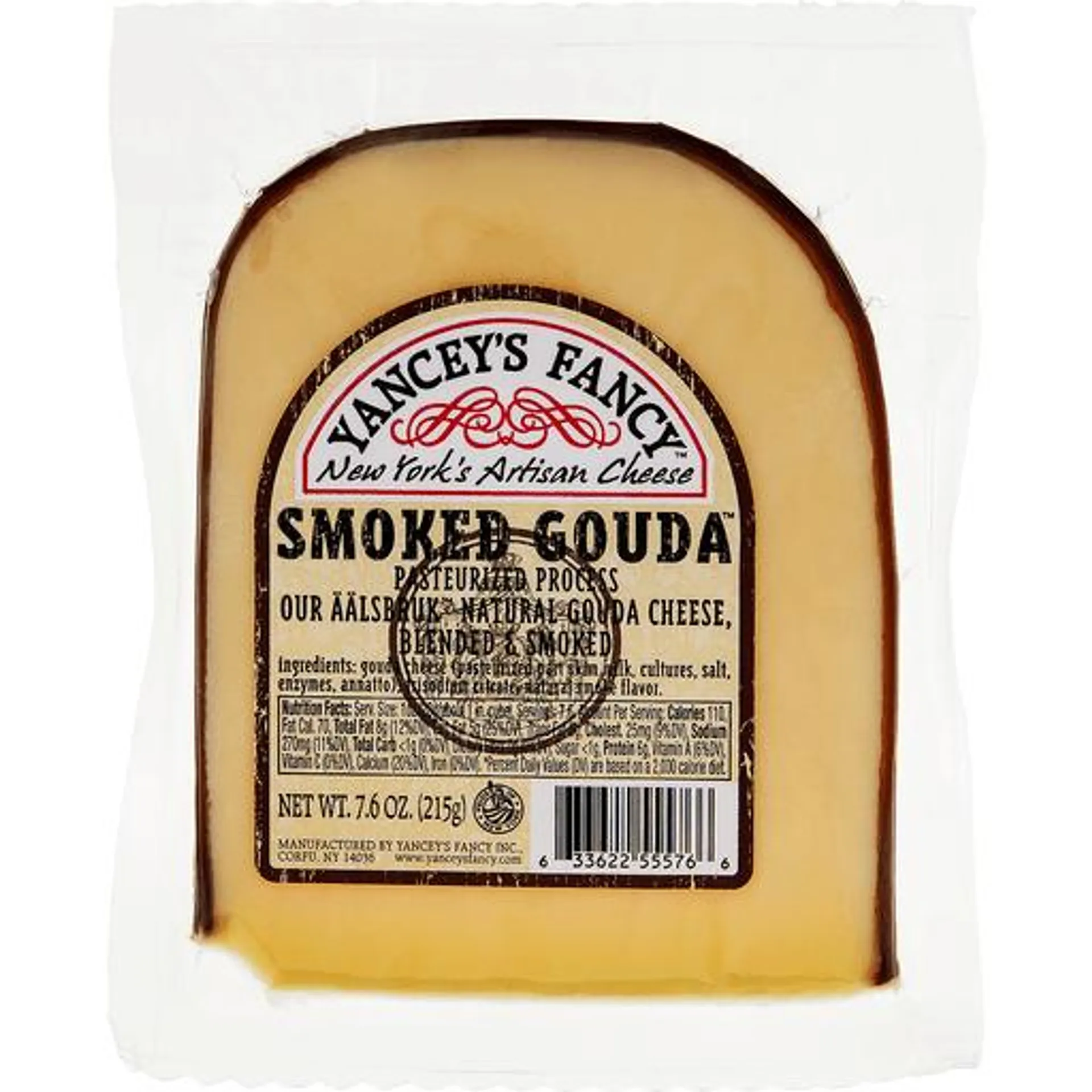 Yancey's Fancy Cheese, Pasteurized Process, Smoked Gouda 7.6 oz