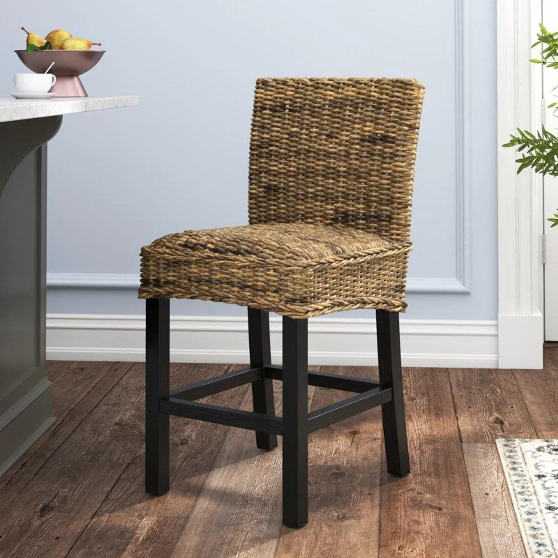 Felipe Counter Stool with Solid Wood Frame