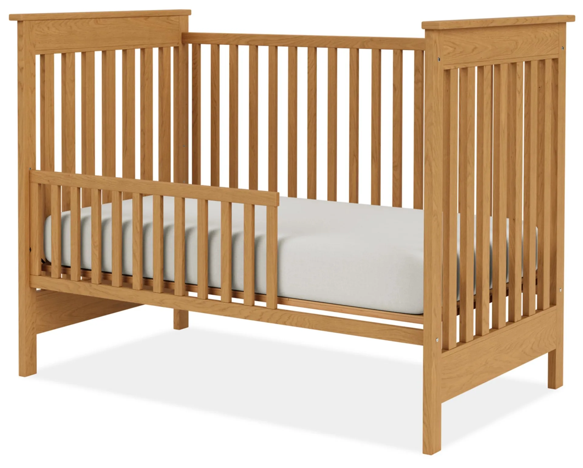 Nest Crib to Toddler Conversion Rail in White Oak