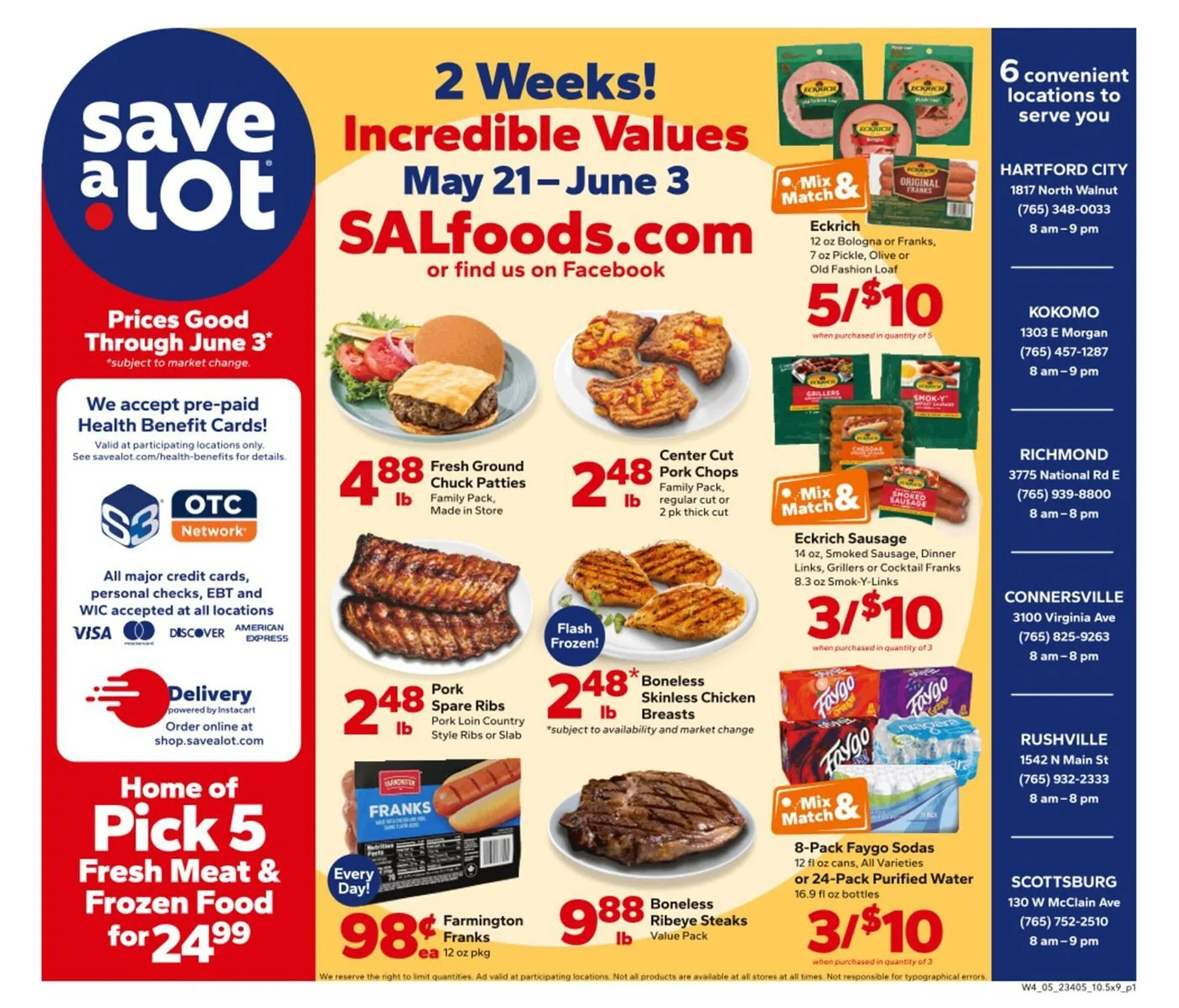Weekly ad Save a Lot Weekly Ad from May 24 to June 3 2025 - Page 1